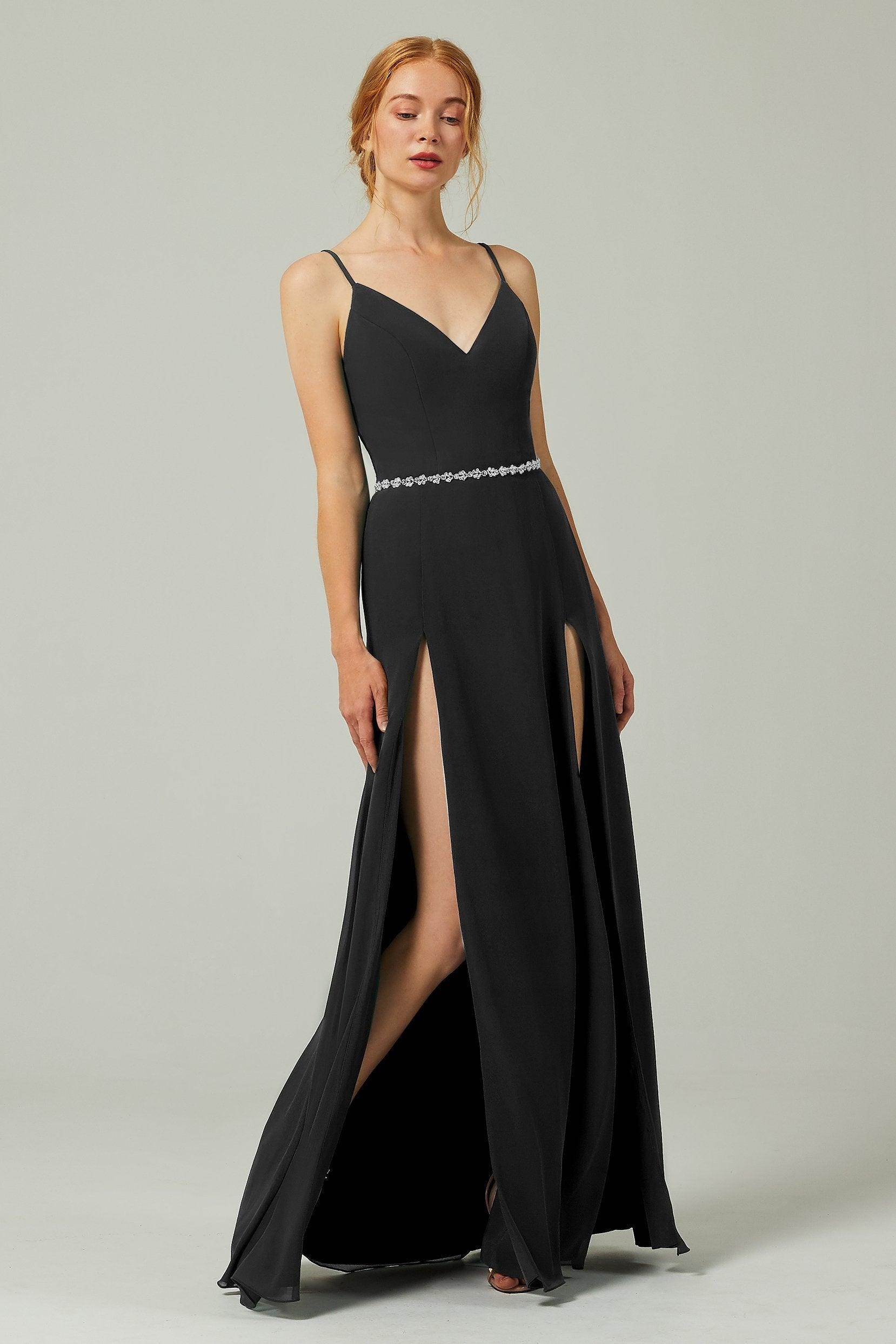 A-Line Floor Length Chiffon Bridesmaid Dress CB0321