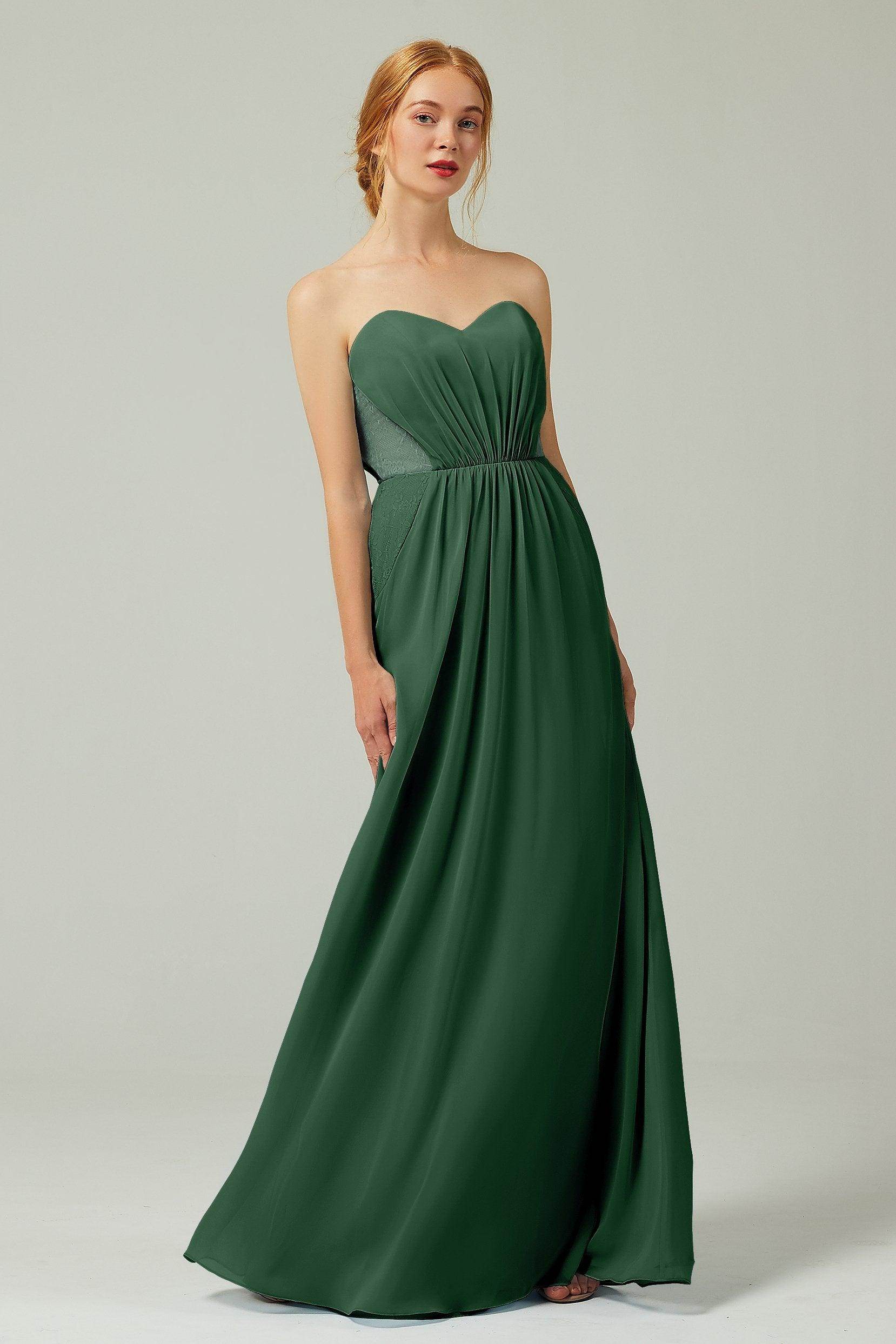 Sheath-Column Floor Length Chiffon Bridesmaid Dress CB0330
