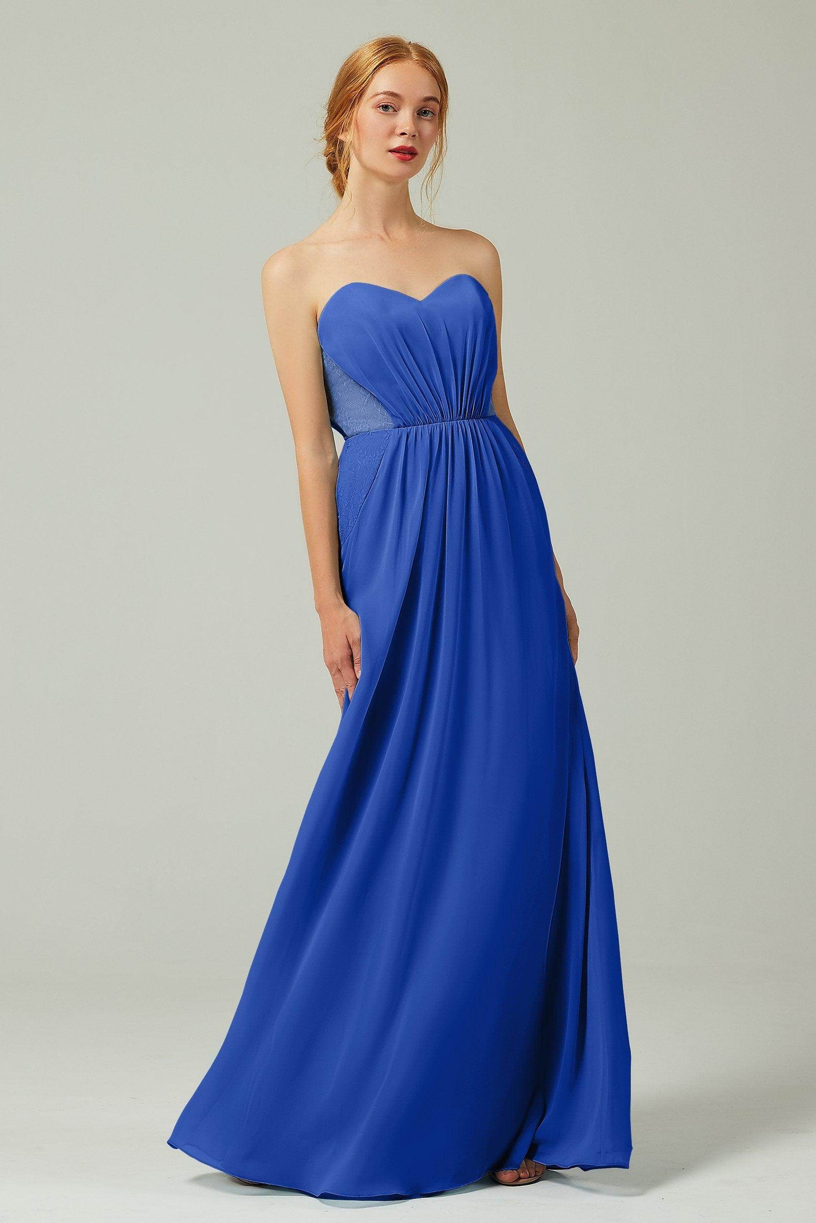 Sheath-Column Floor Length Chiffon Bridesmaid Dress CB0330