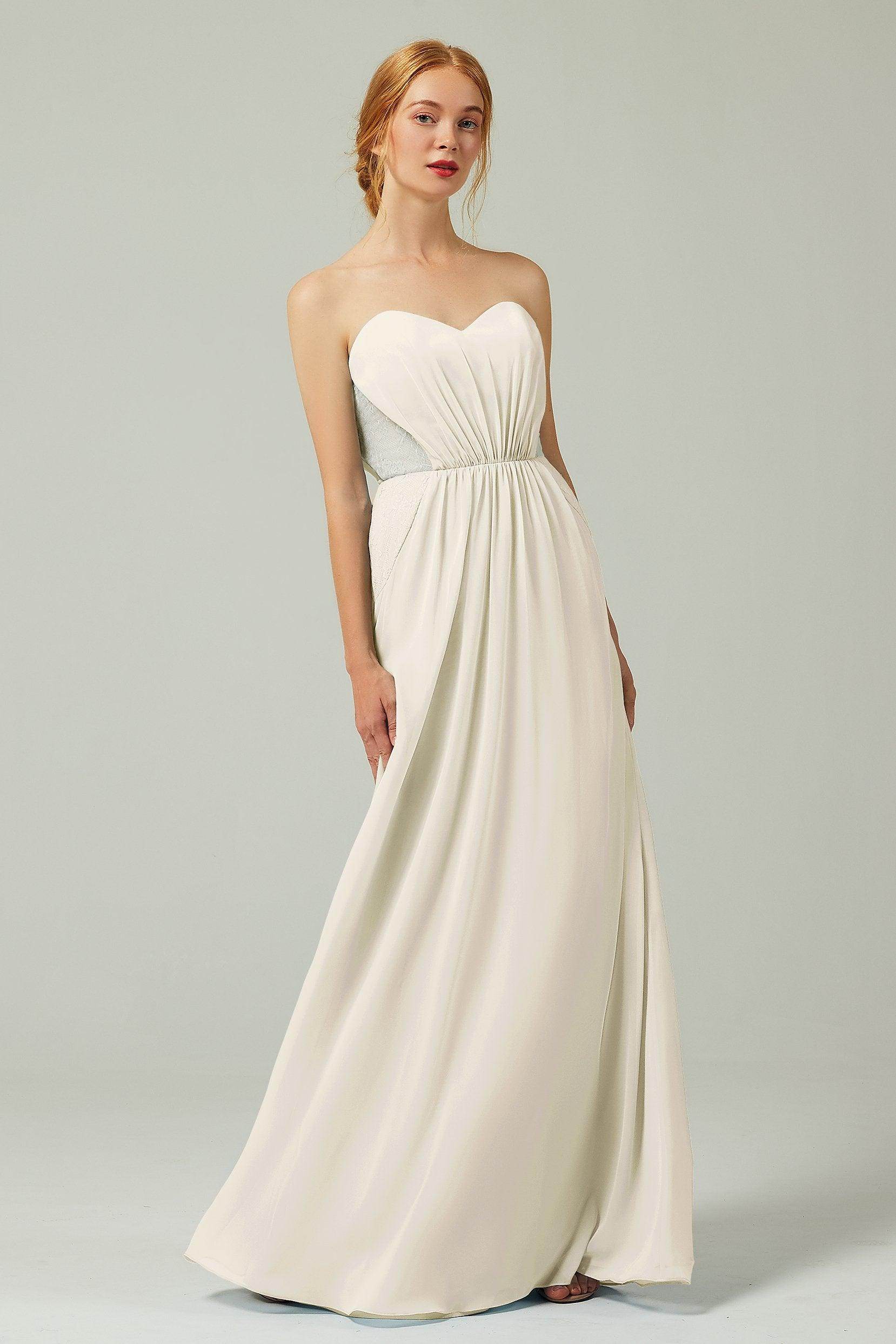 Sheath-Column Floor Length Chiffon Bridesmaid Dress CB0330
