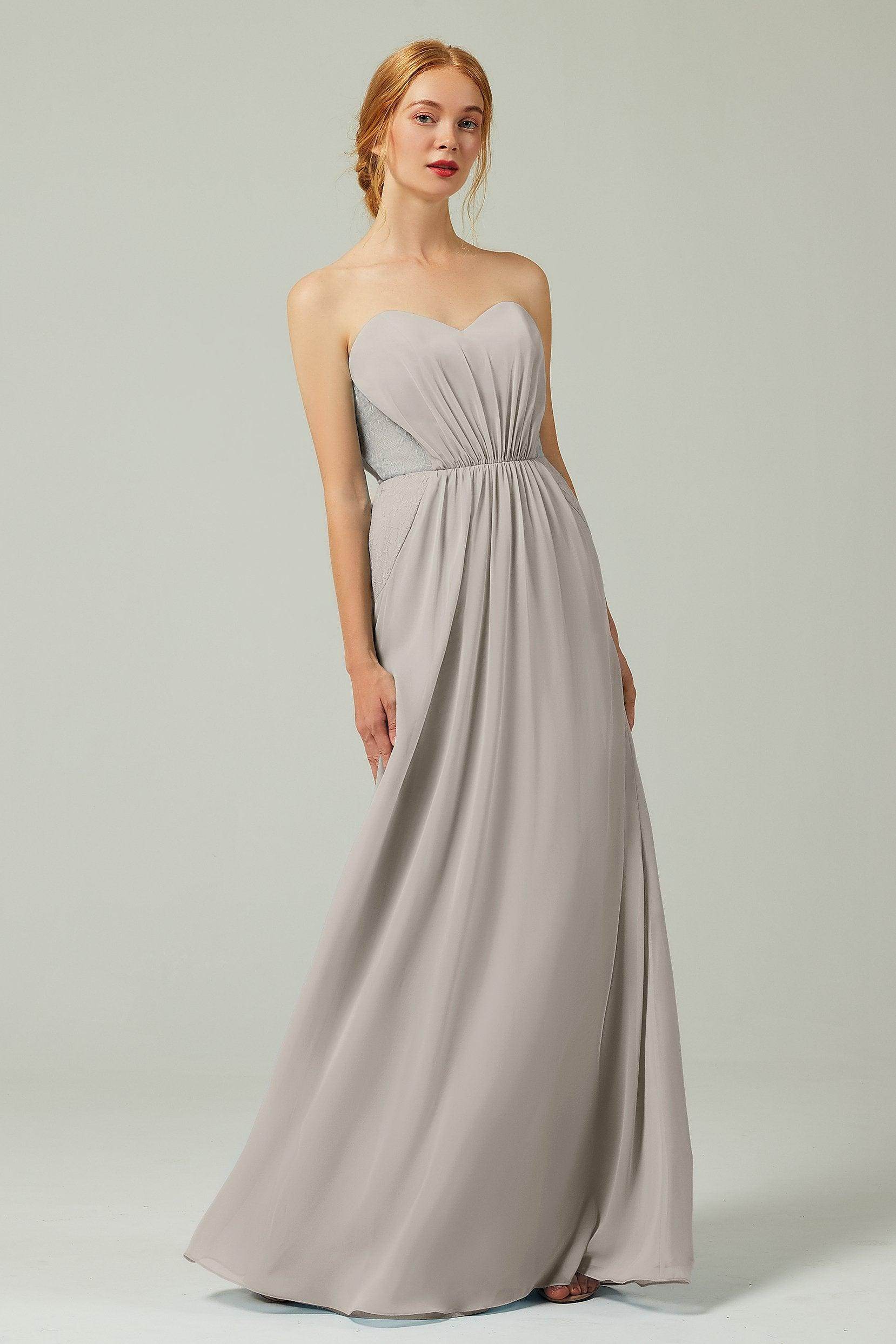 Sheath-Column Floor Length Chiffon Bridesmaid Dress CB0330
