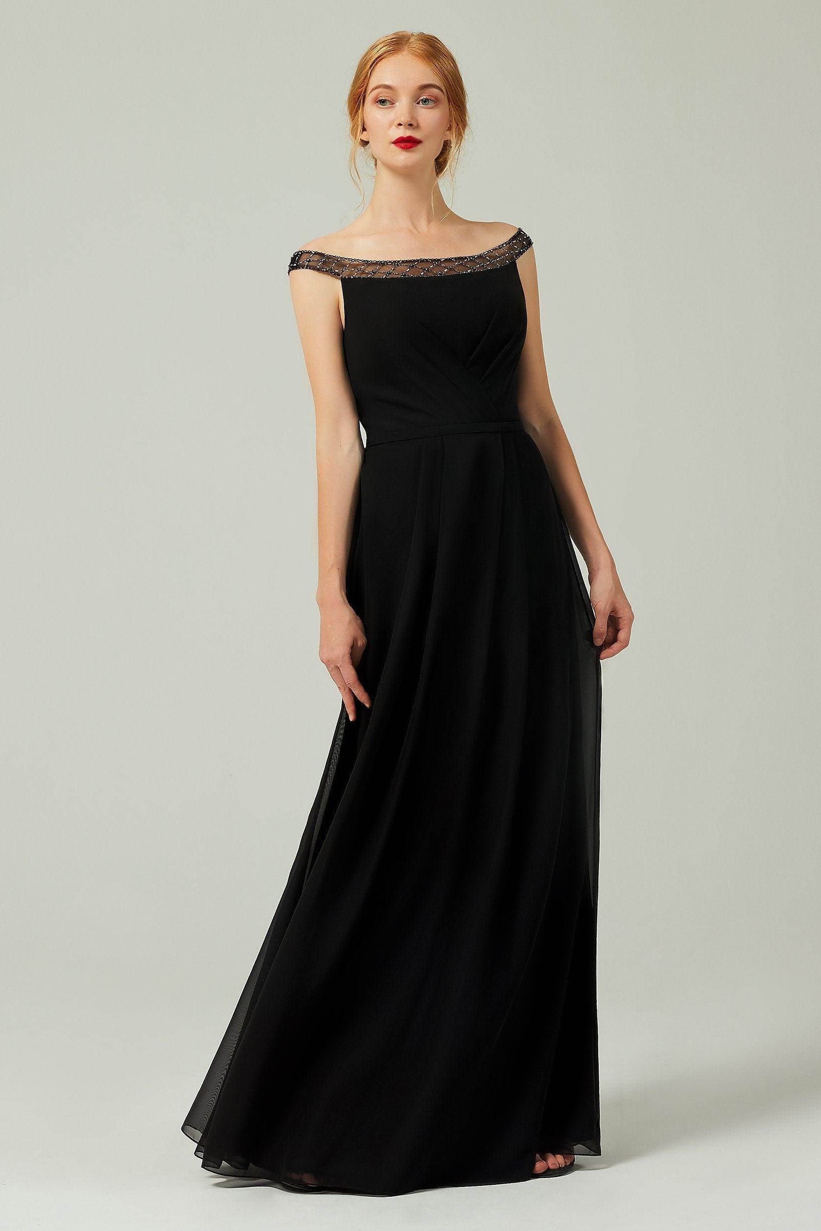A-Line Floor Length Chiffon Bridesmaid Dress Formal Dresses CB0339