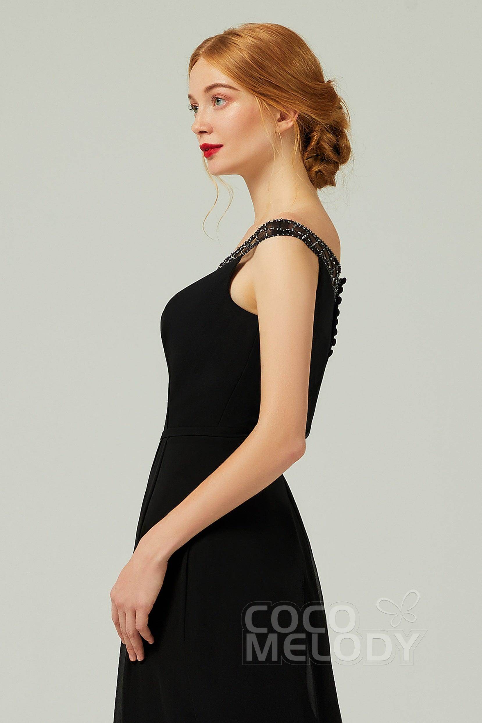A-Line Floor Length Chiffon Bridesmaid Dress Formal Dresses CB0339