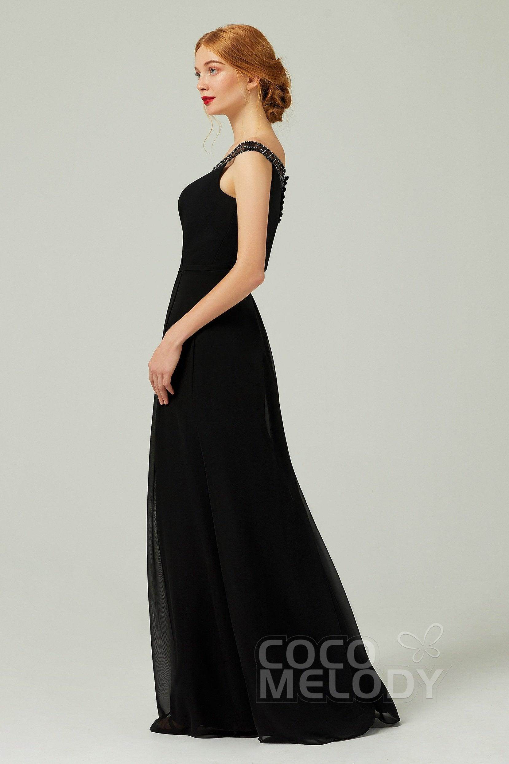 A-Line Floor Length Chiffon Bridesmaid Dress Formal Dresses CB0339