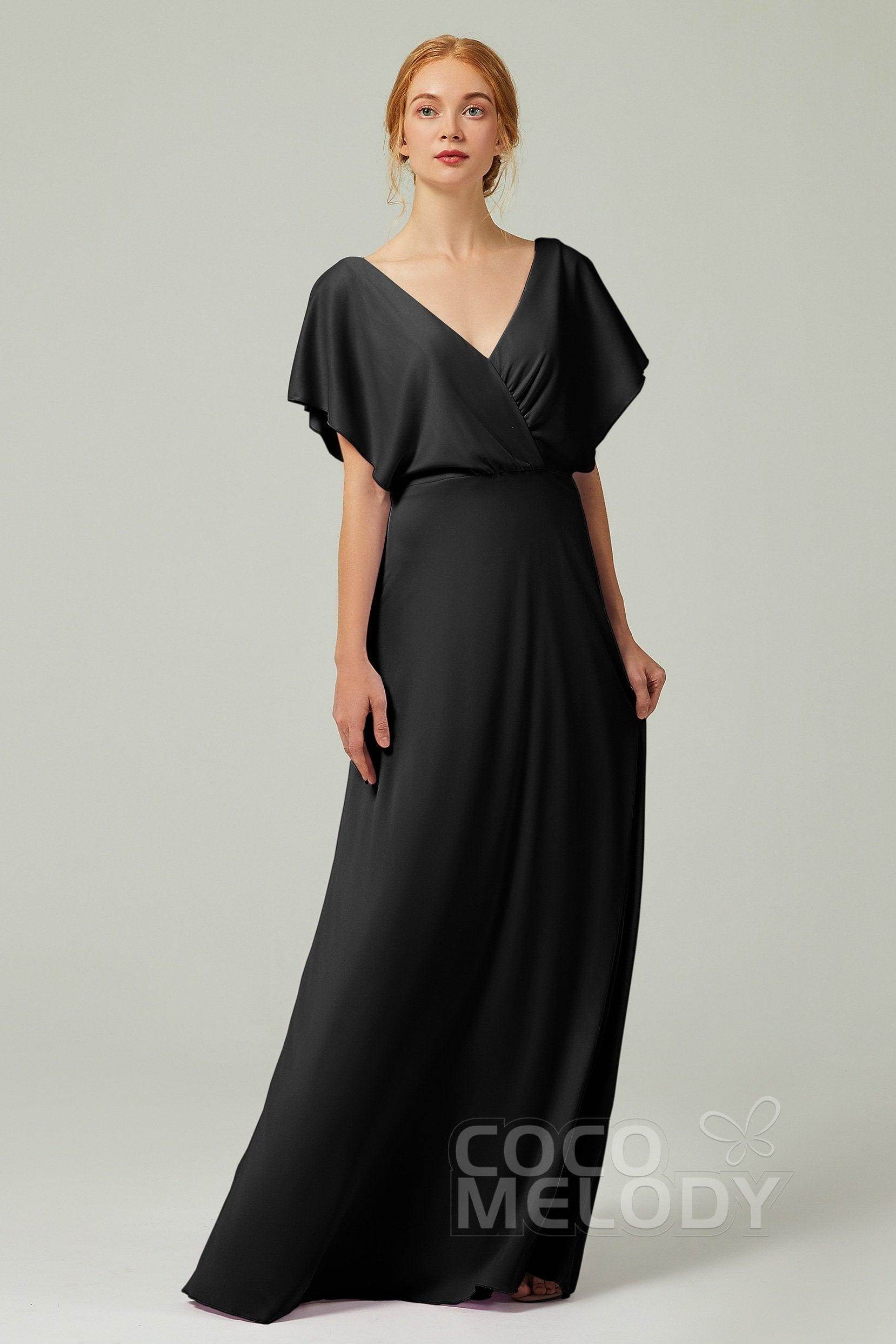 A-Line Floor Length Chiffon Bridesmaid Dress CB0351