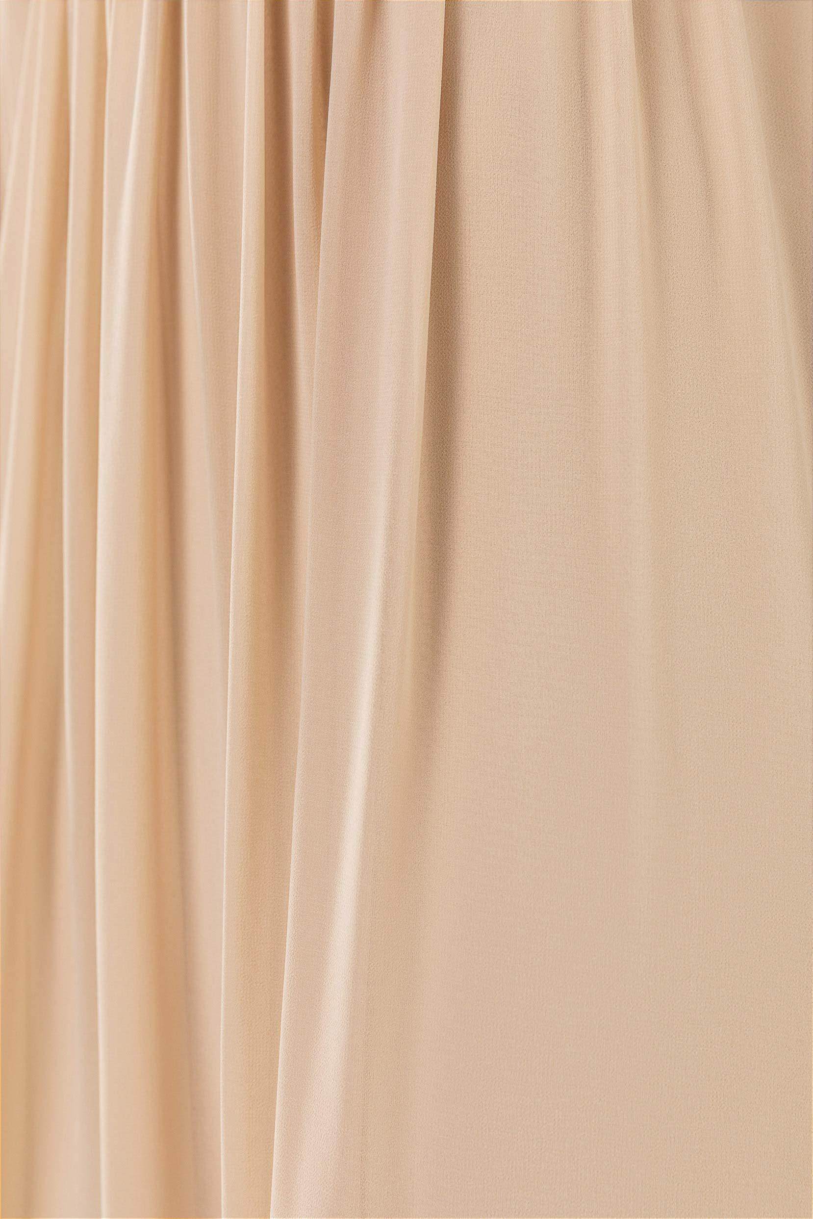 A-Line Sweep-Brush Train Chiffon Bridesmaid Dress CB0479M