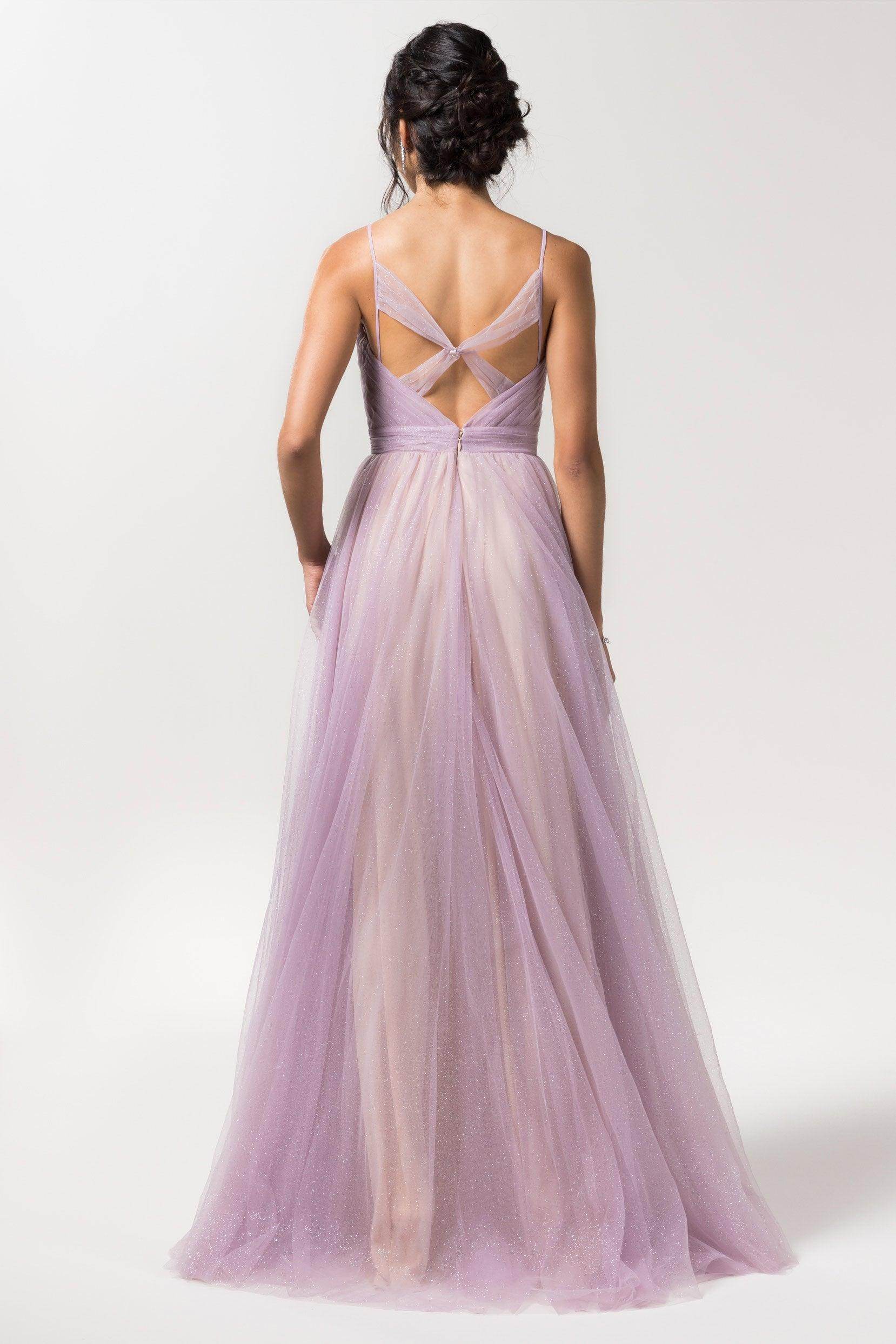 A-Line Floor Length Sparkling Tulle Bridesmaid Dress Formal Dresses CB0621PS