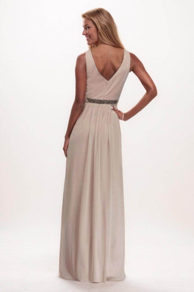 A-Line Maxi Chiffon Bridesmaid Dress CB0787
