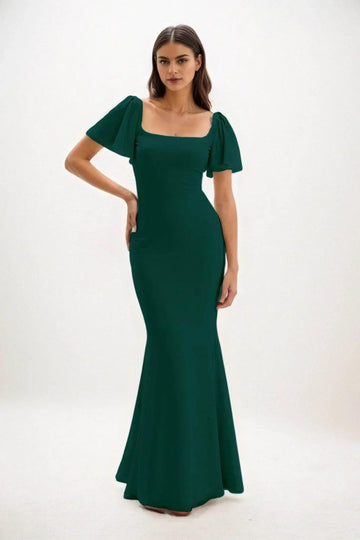 Sheath-Column Maxi Chiffon Dress CB0813CS
