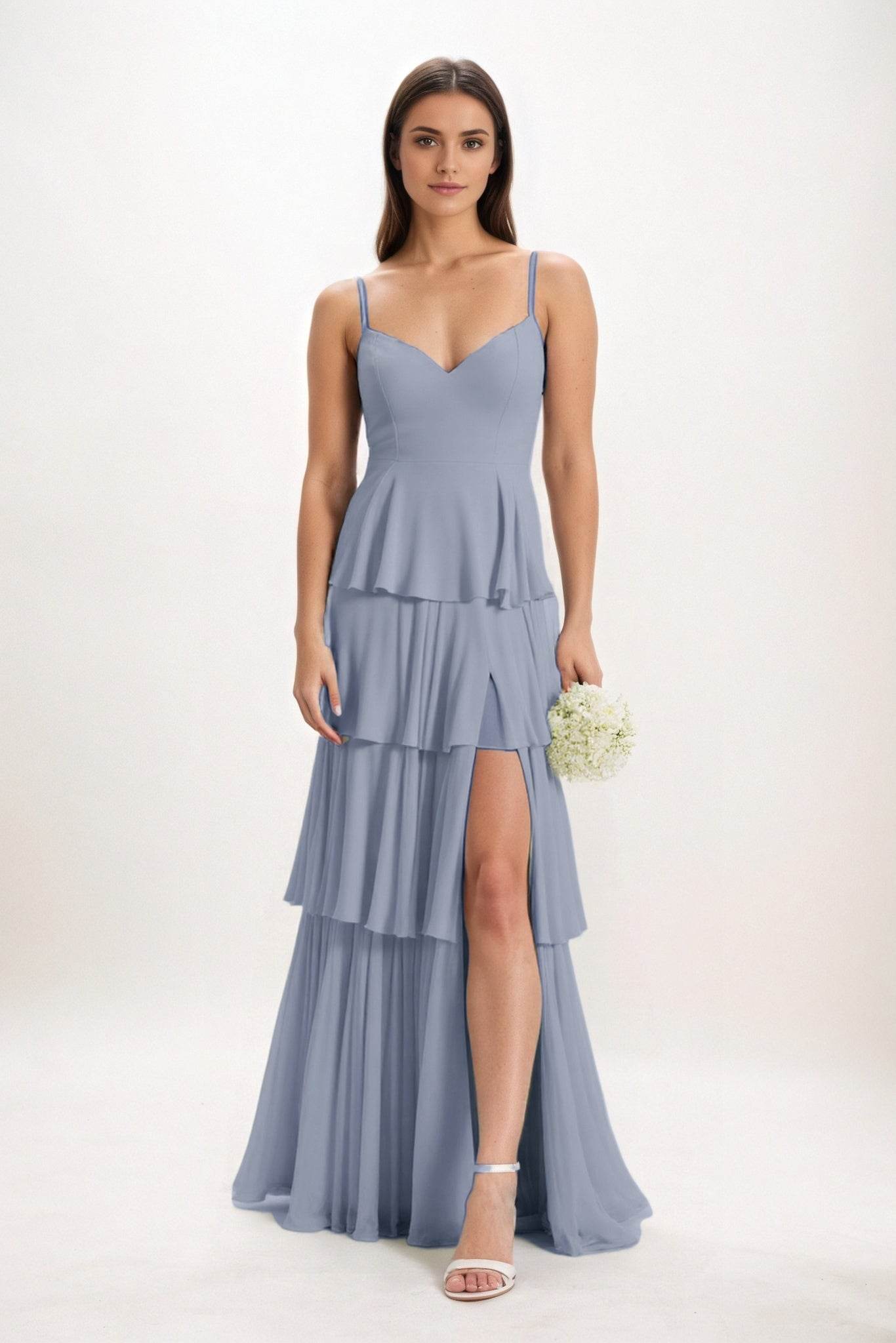 Ball Gown Maxi Chiffon Bridesmaid Dress CB0818