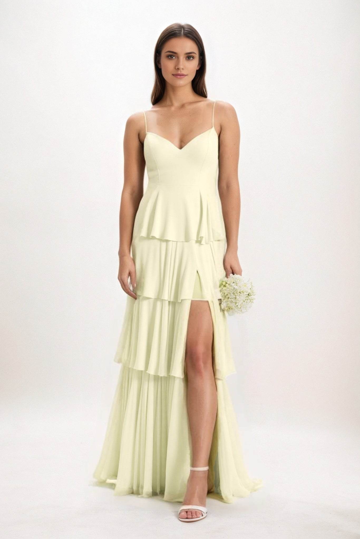 Ball Gown Maxi Chiffon Bridesmaid Dress CB0818