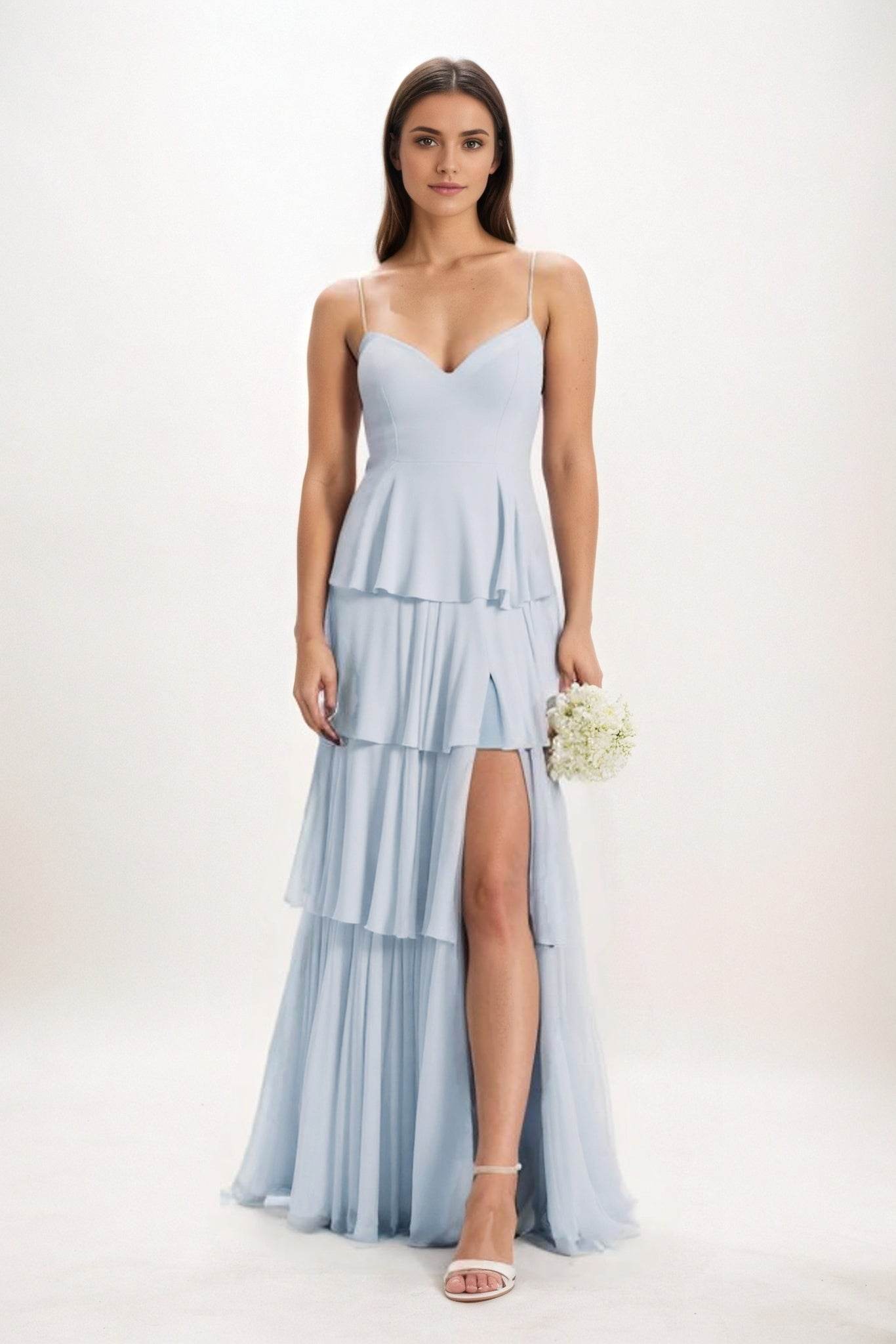 Ball Gown Maxi Chiffon Bridesmaid Dress CB0818