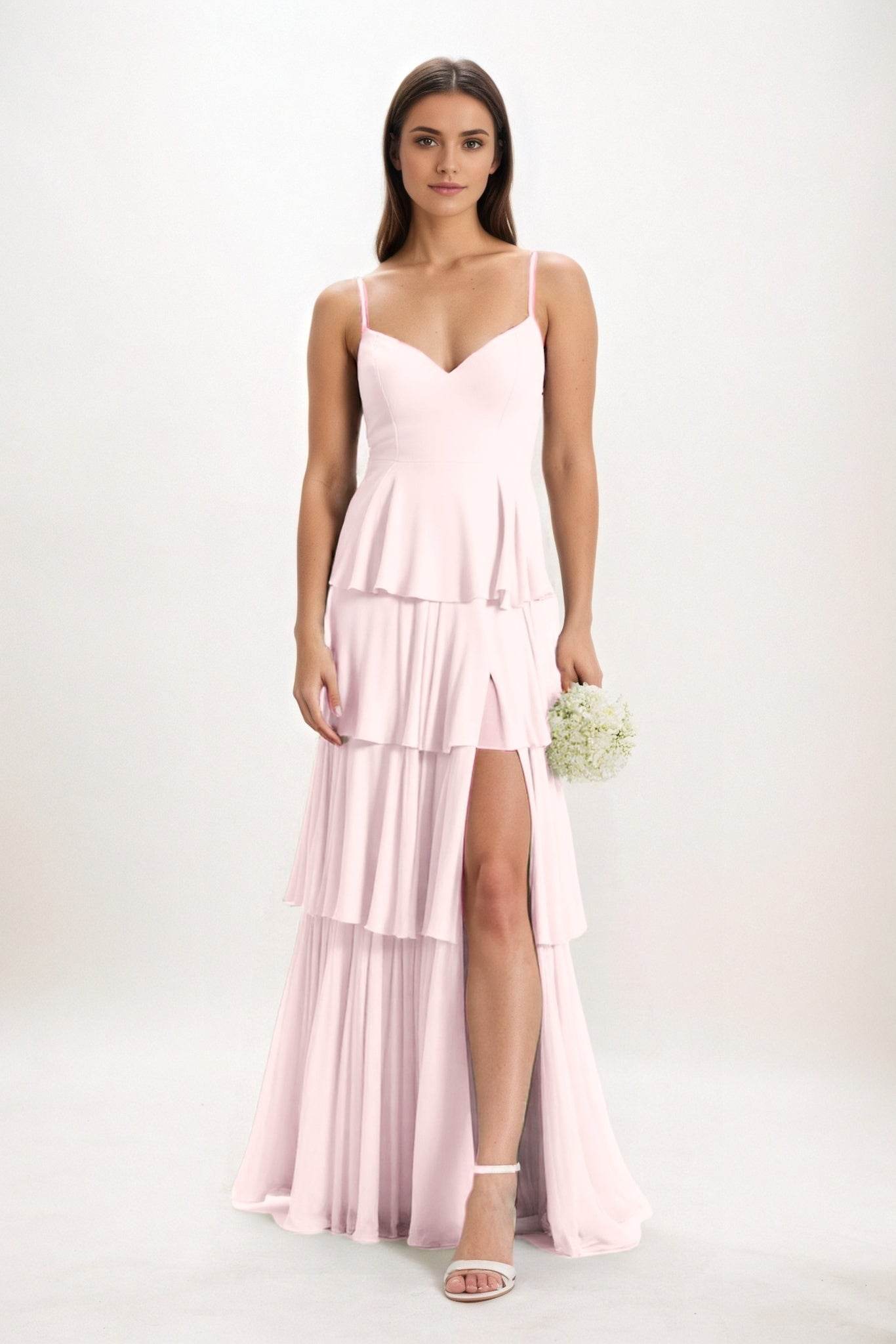 Ball Gown Maxi Chiffon Bridesmaid Dress CB0818