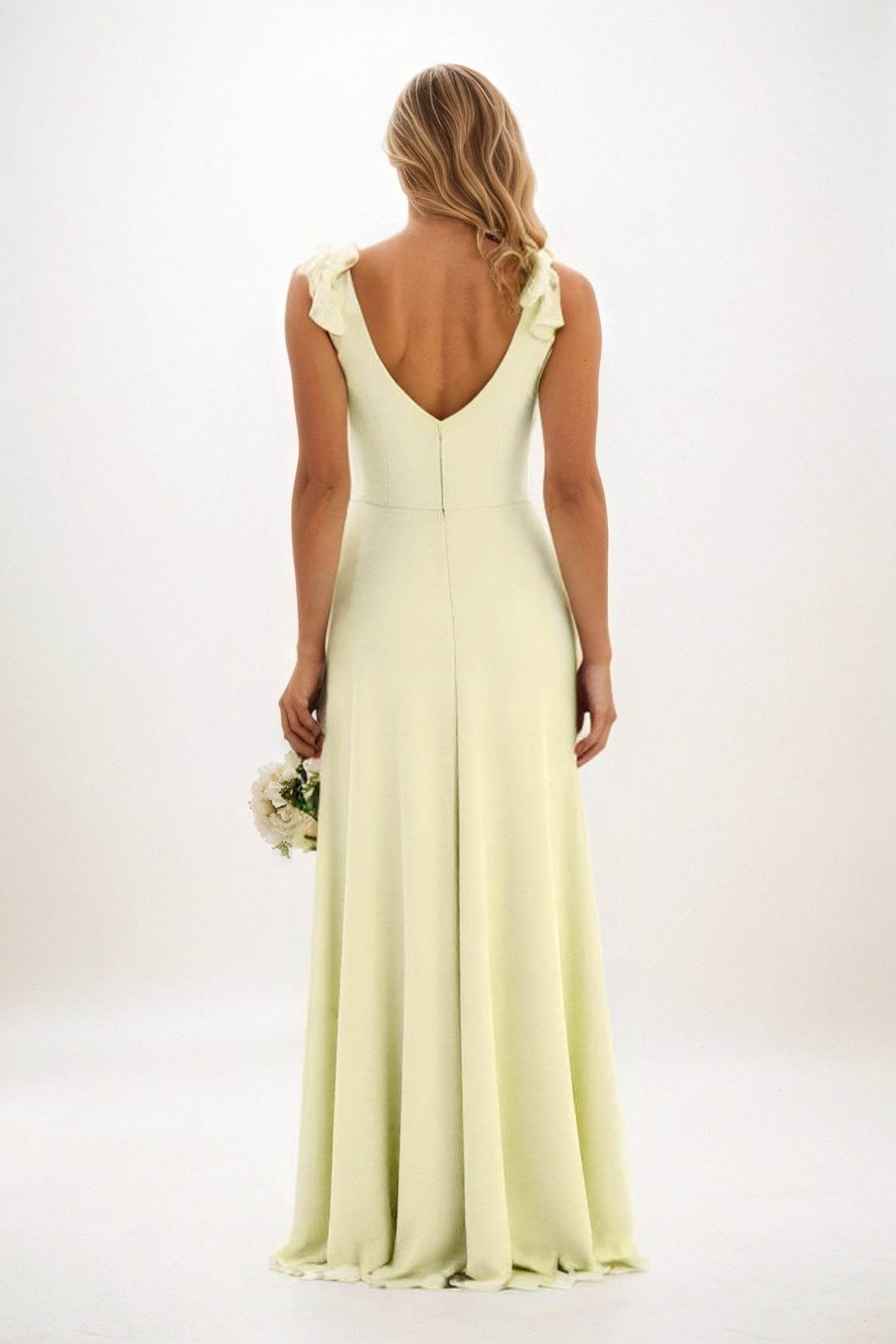 A-Line Maxi Chiffon Bridesmaid Dress CB0828