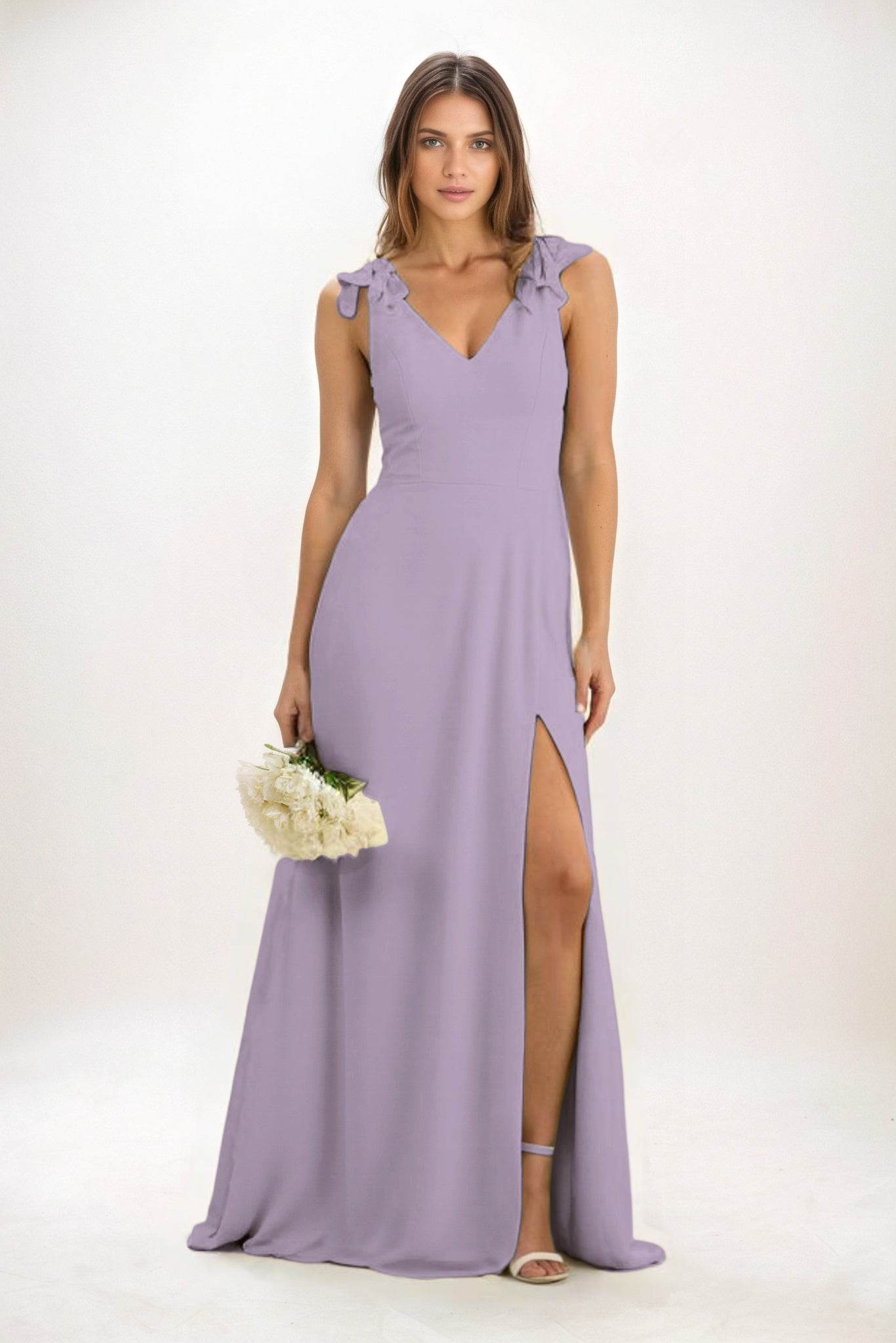 A-Line Maxi Chiffon Bridesmaid Dress CB0828