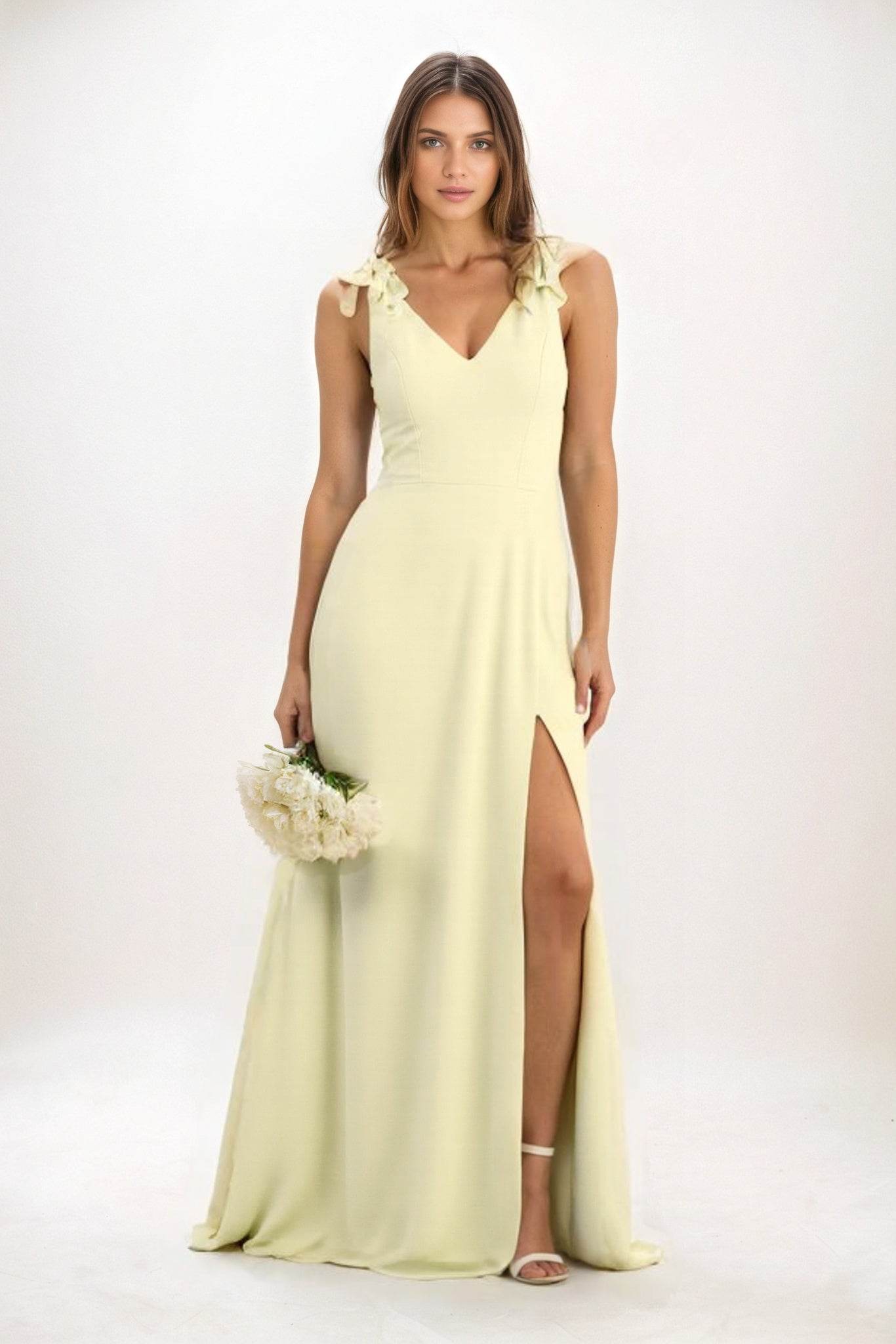 A-Line Maxi Chiffon Bridesmaid Dress CB0828