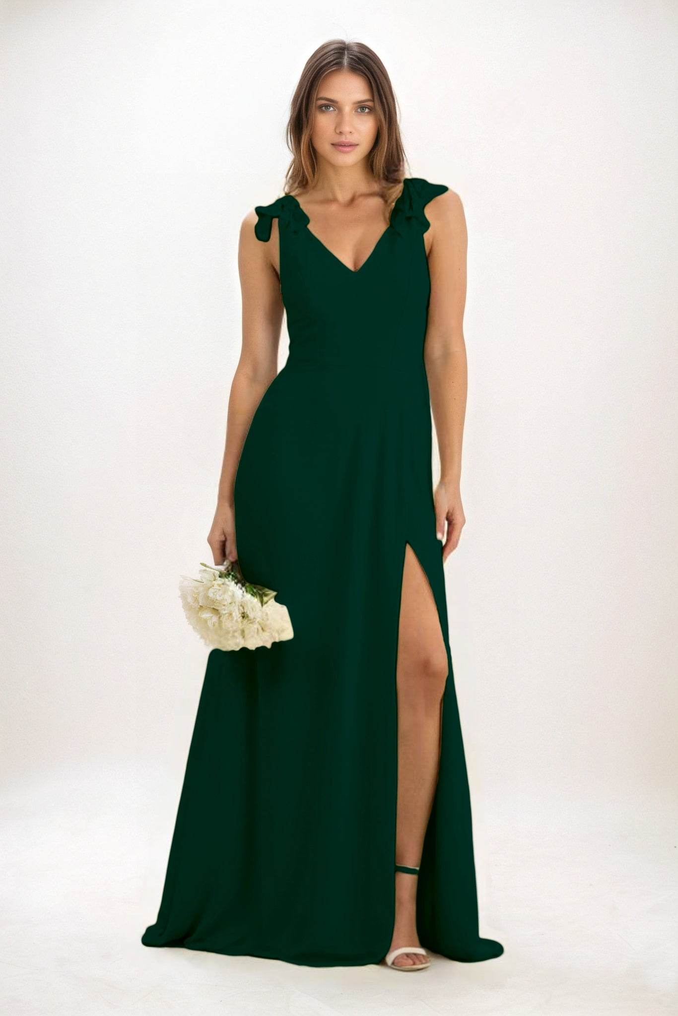 A-Line Maxi Chiffon Bridesmaid Dress CB0828
