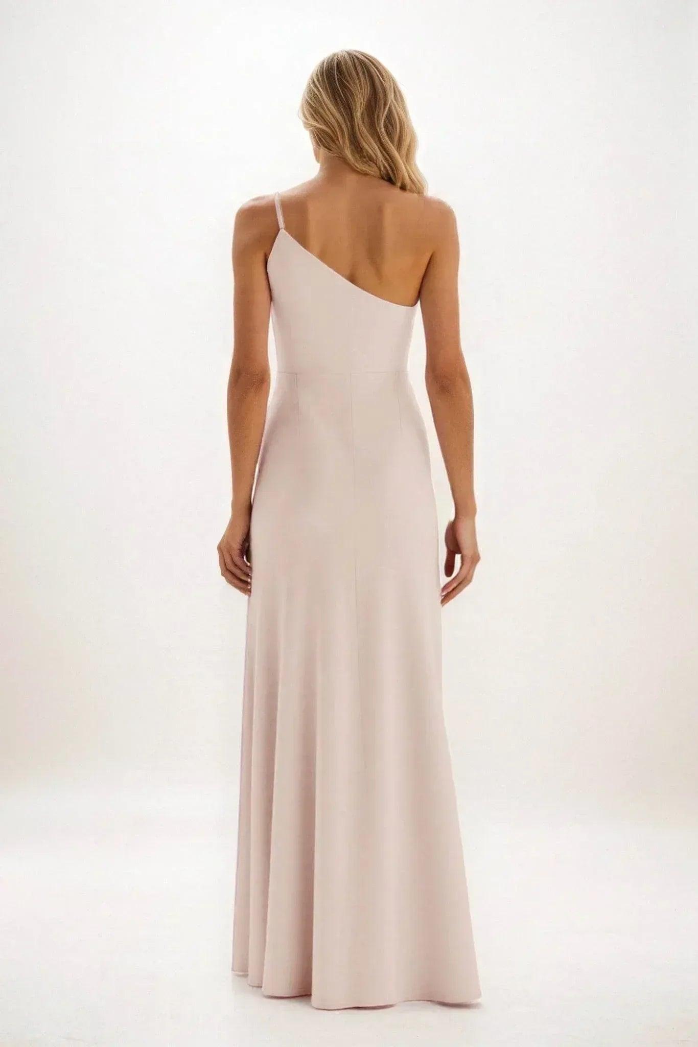 Sheath-Column Maxi Luxe Satin Dress CB0842CS