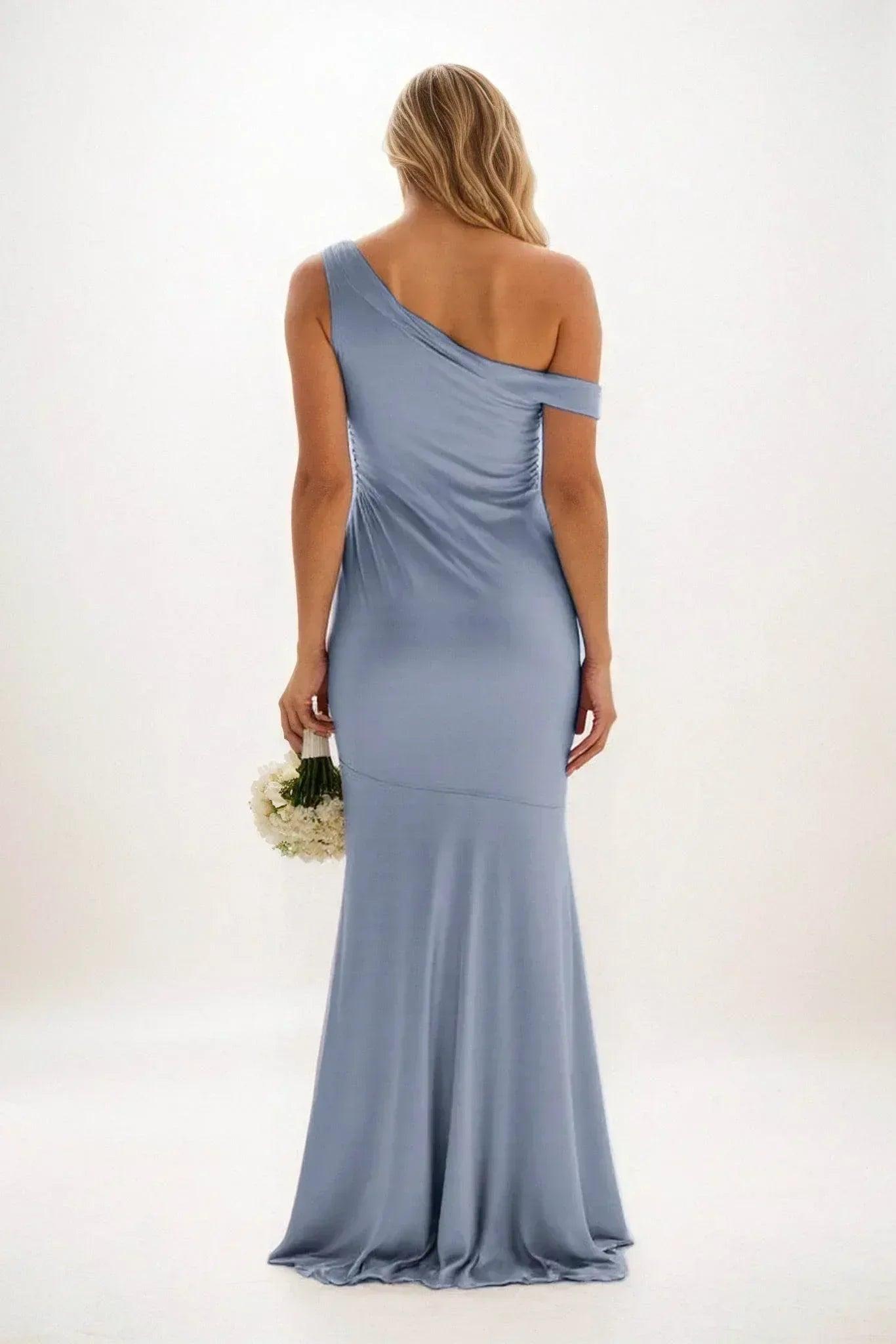 Sheath-Column Maxi Luxe Satin Dress CB0845CS