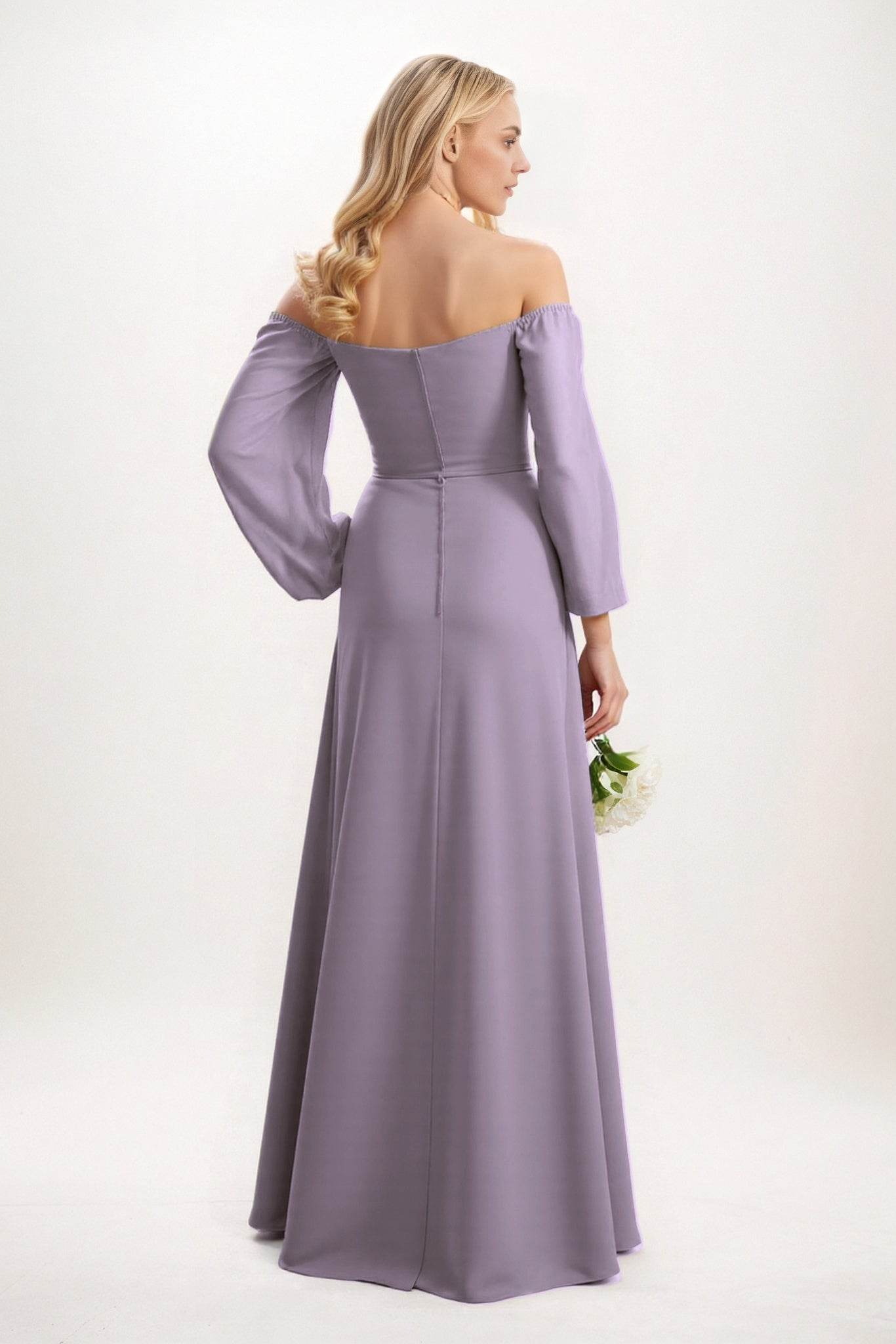 A-Line Maxi Chiffon Bridesmaid Dress CB0847