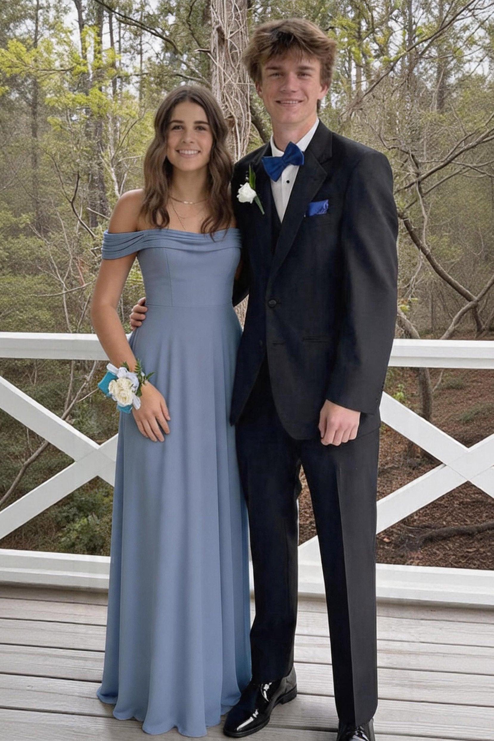 A-Line Maxi Chiffon Bridesmaid Dress CB0857