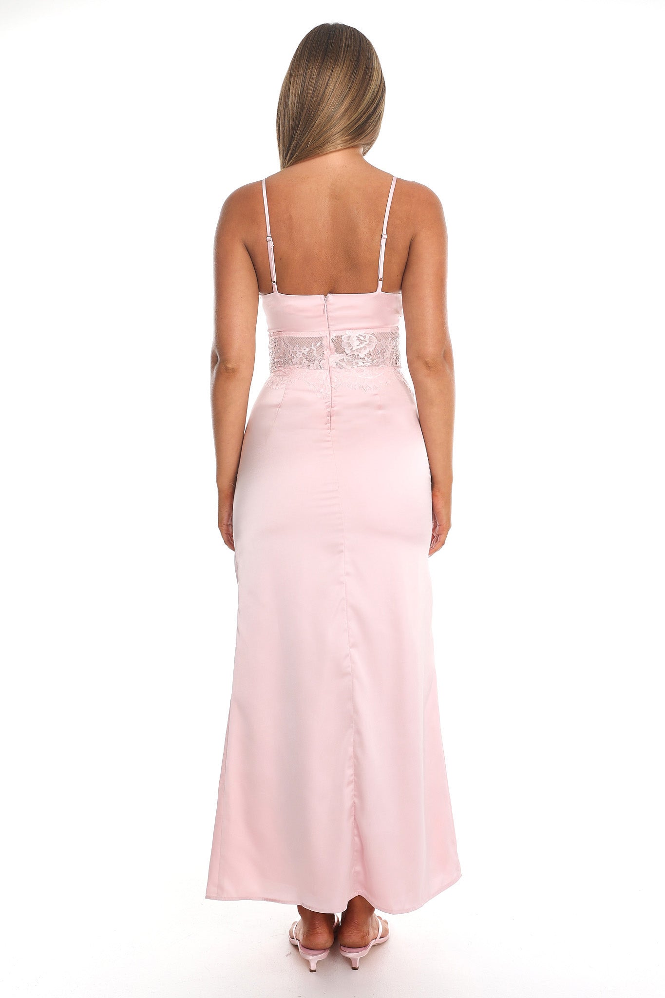Dream Drifter Lace Maxi Dress Pink