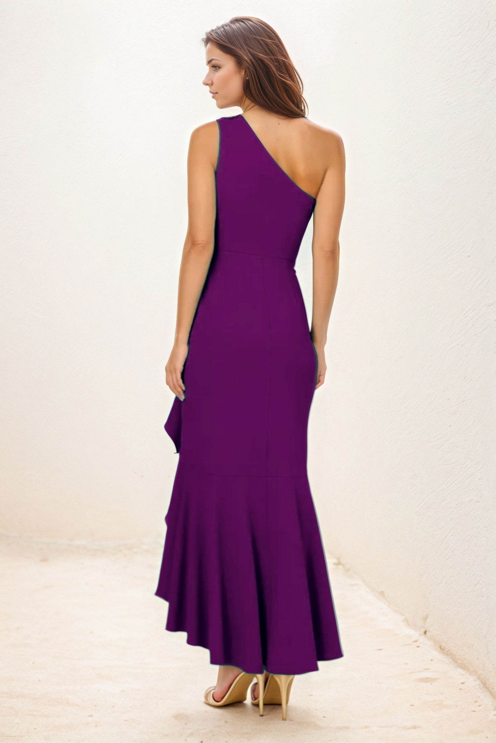 Sheath-Column Maxi Elastic Cloth Wedding Guest Dress CG0274