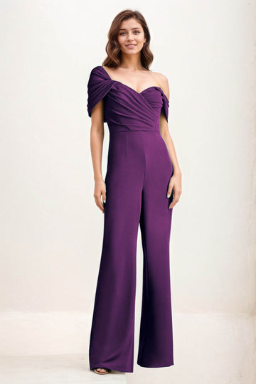 Jumpsuit Maxi Elastic Cloth Wedding Guest Dress CG0276