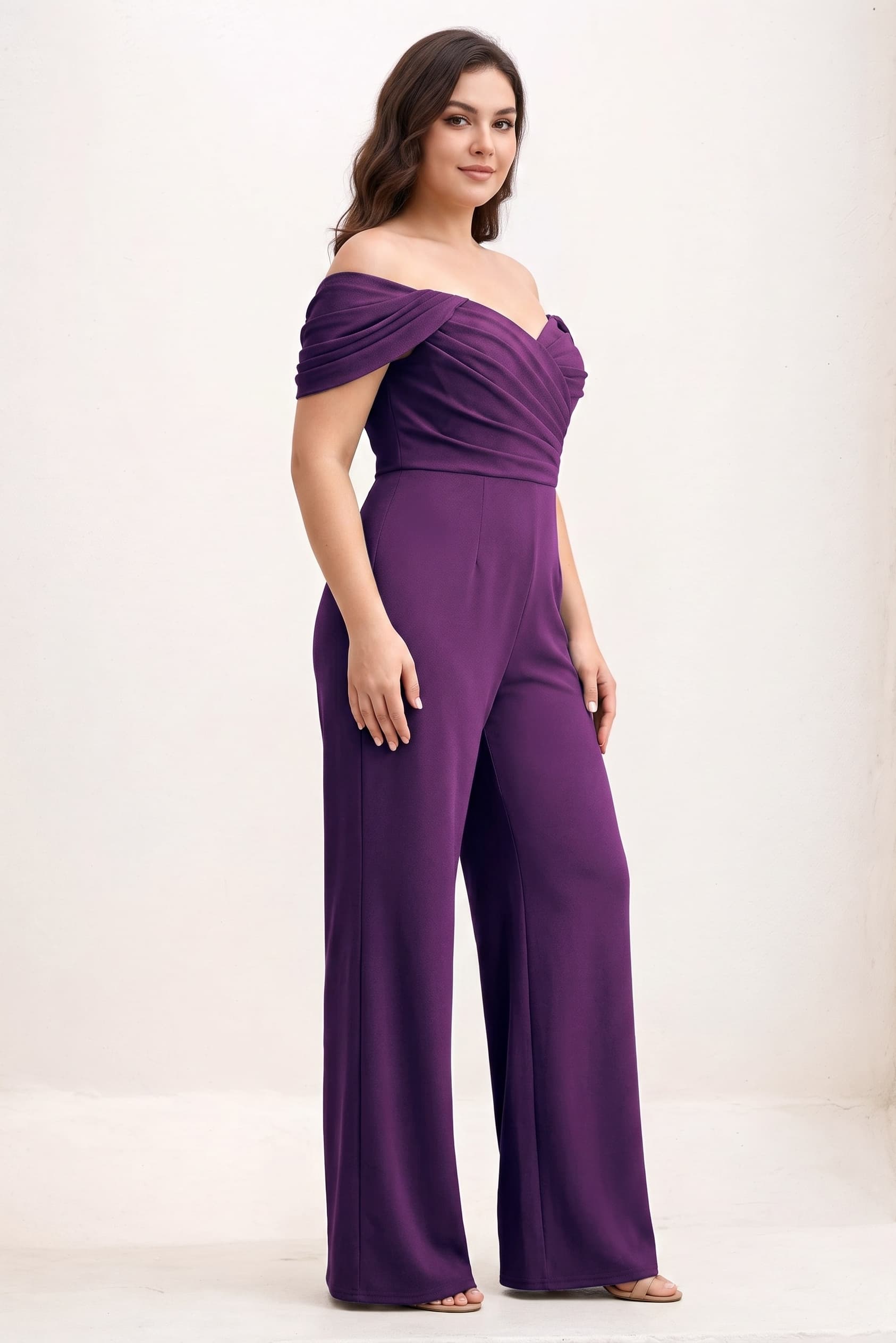 Jumpsuit Maxi Elastic Cloth Wedding Guest Dress CG0276
