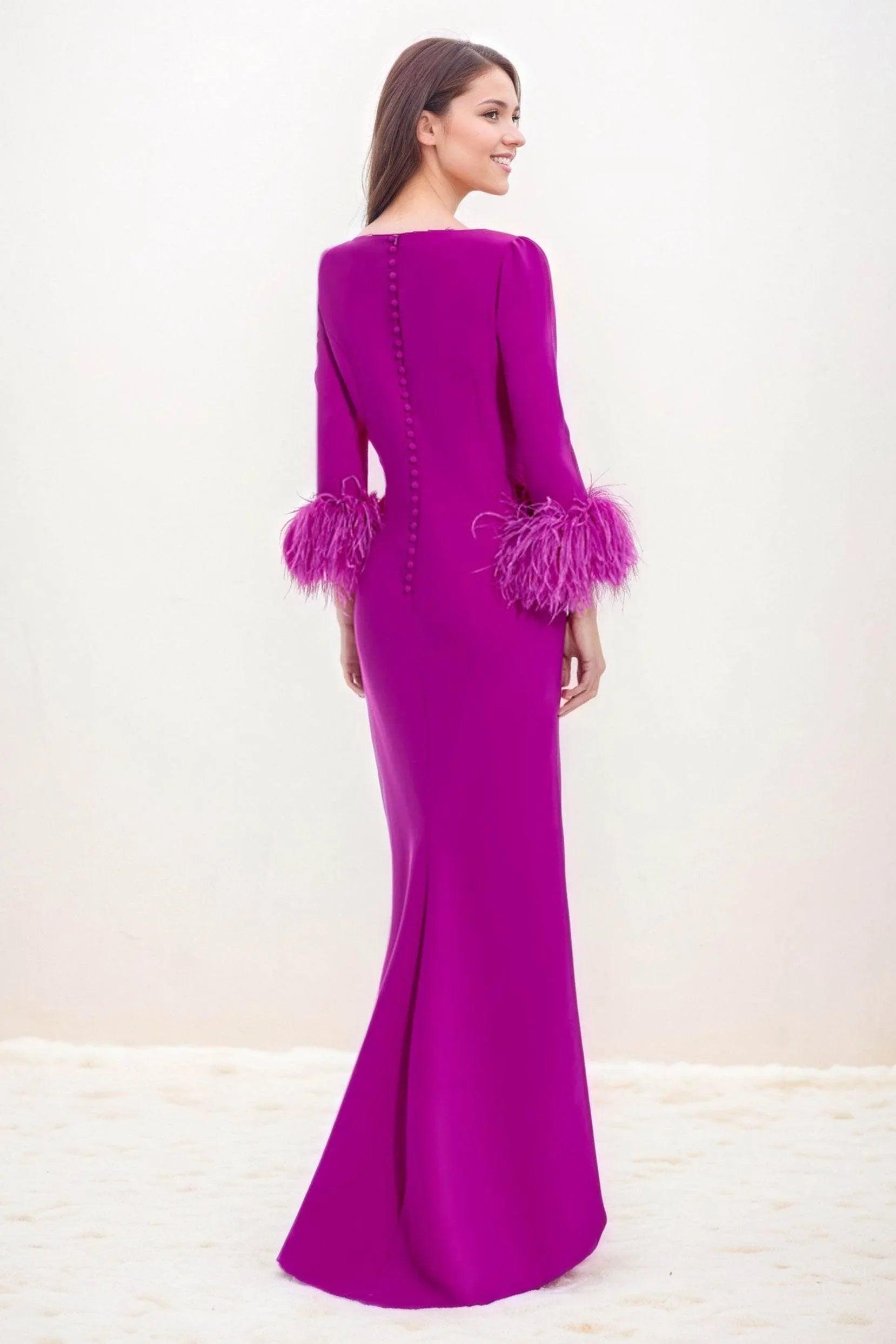 Trumpet-Mermaid Maxi Elastic Cloth Wedding Guest Dress CG0291