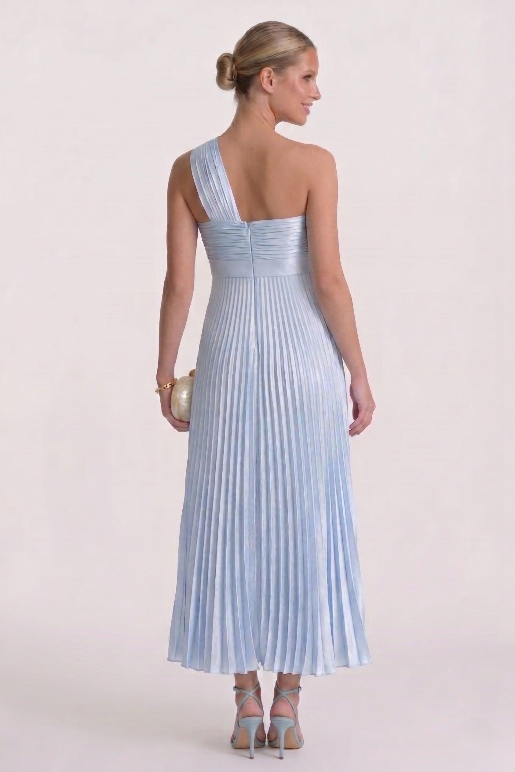 A-Line Ankle Length Chiffon Wedding Guest Dress CG0324