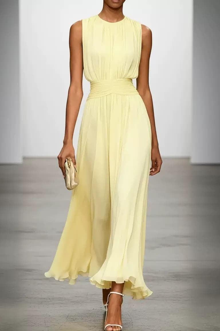 A-Line Ankle-length Chiffon Wedding Guest Dress CG0329