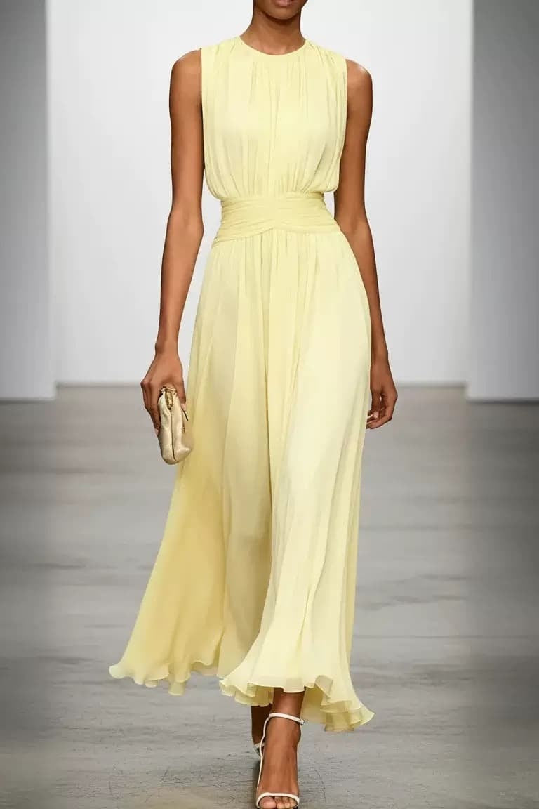 A-Line Ankle-length Chiffon Wedding Guest Dress CG0329