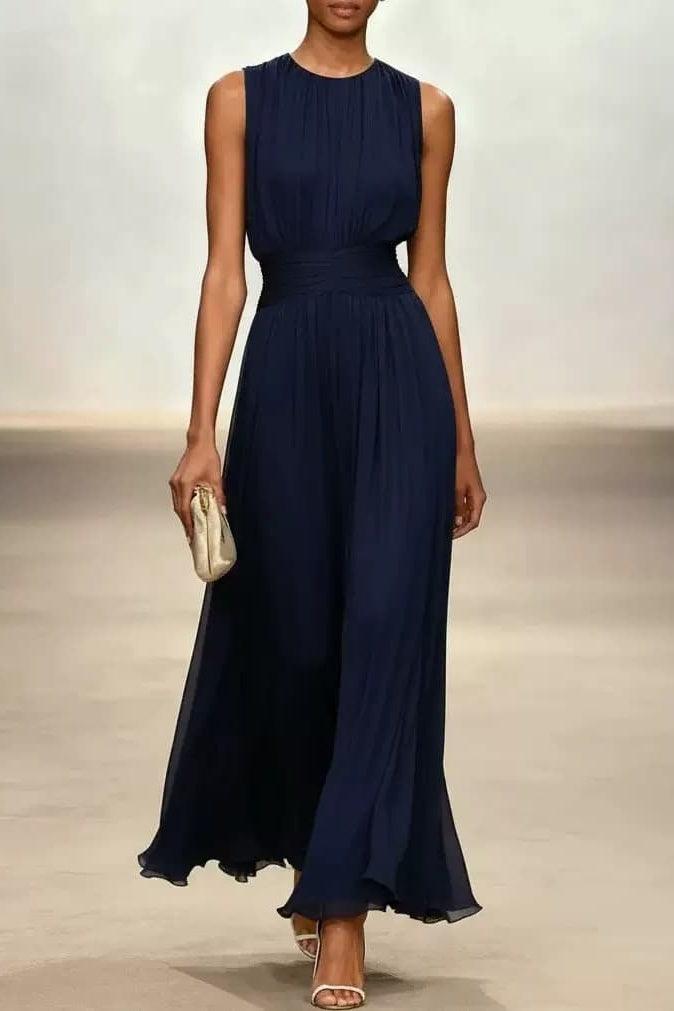 A-Line Ankle-length Chiffon Wedding Guest Dress CG0329