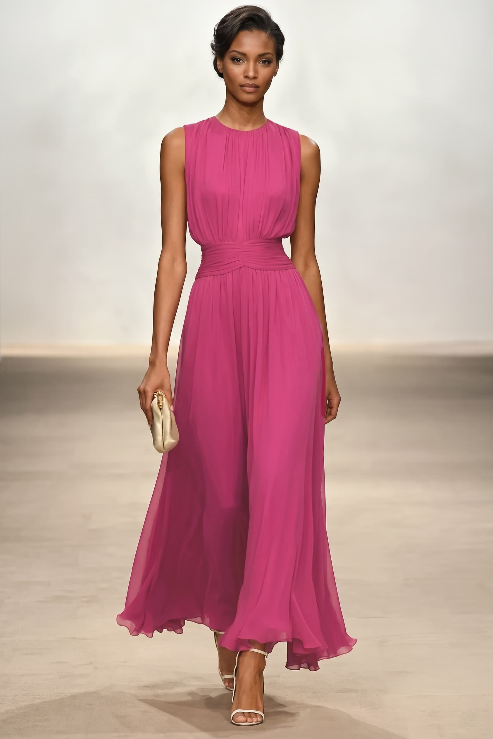 A-Line Ankle-length Chiffon Wedding Guest Dress CG0329