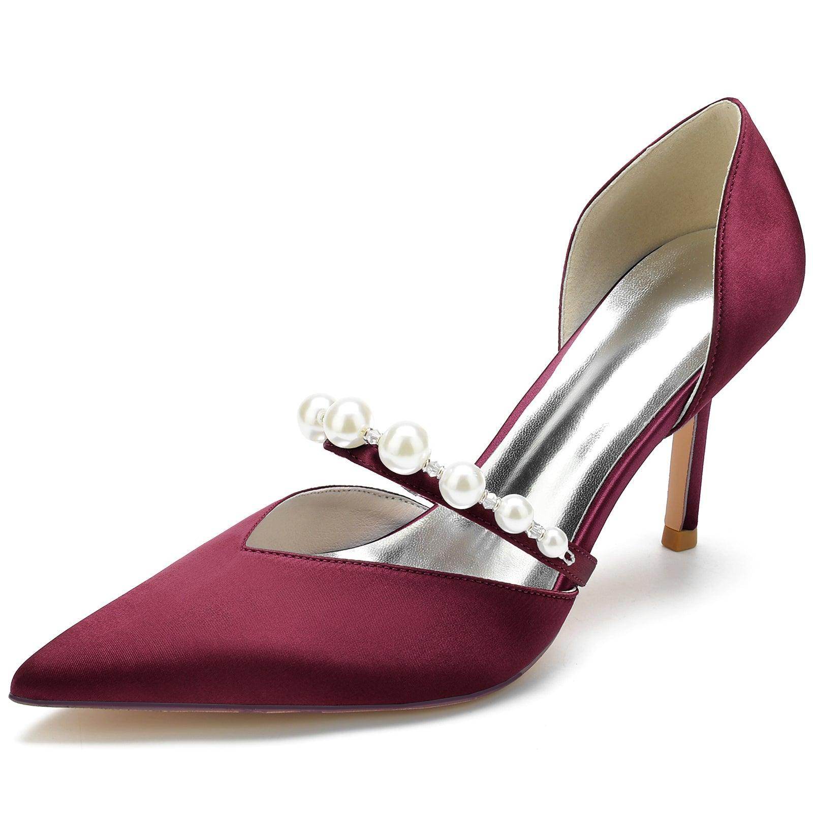 Stiletto Heel 8.5cm Silk-Like Shoes CK0136