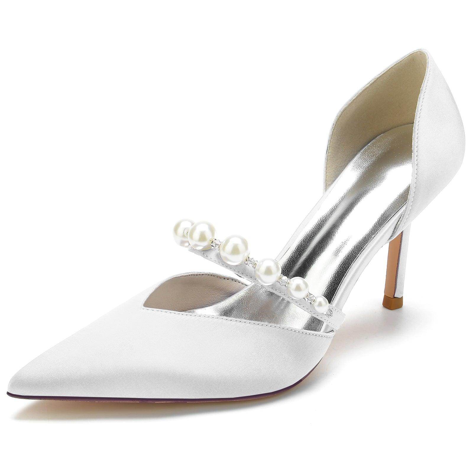Stiletto Heel 8.5cm Silk-Like Shoes CK0136