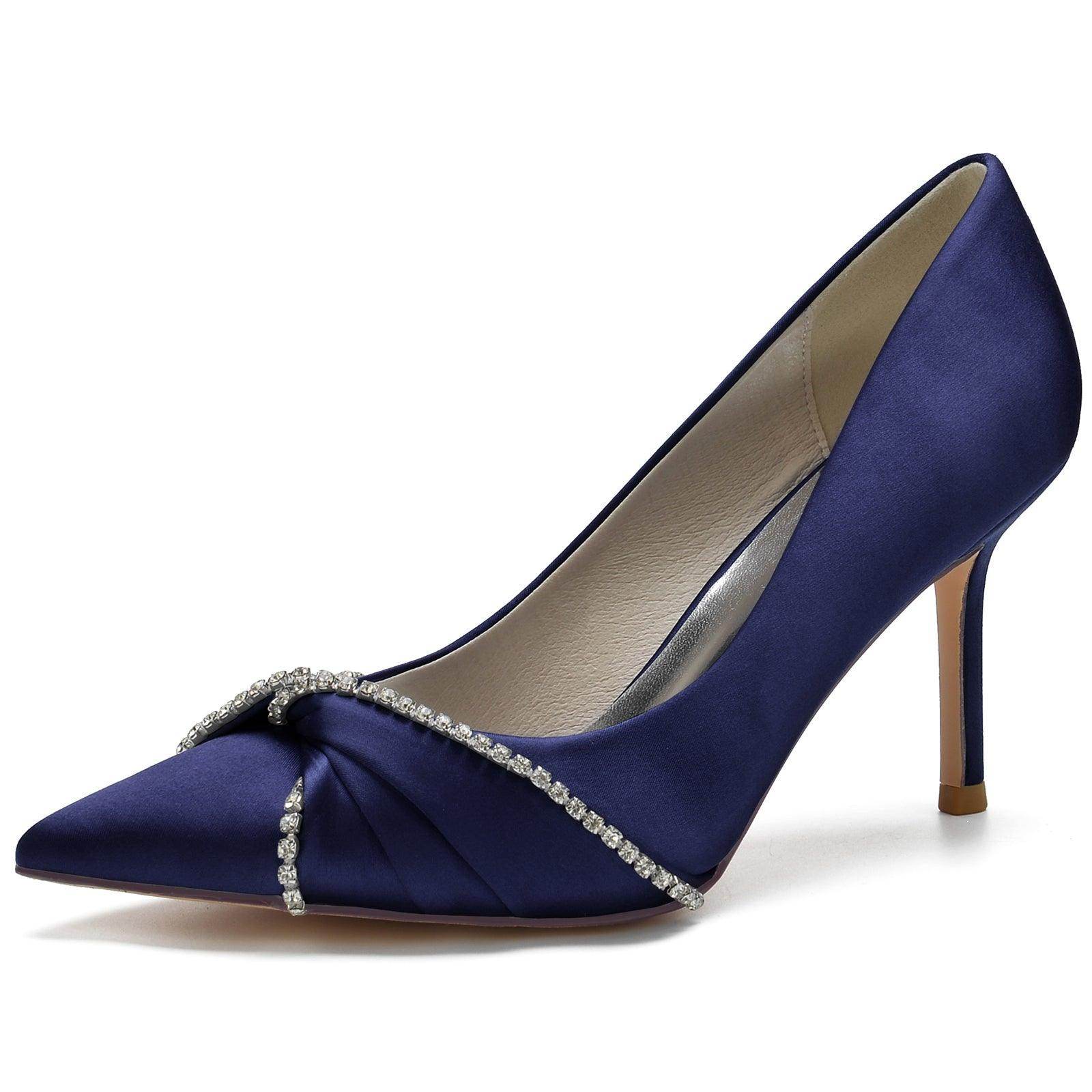 Stiletto Heel 8.5cm Silk-Like Shoes CK0148