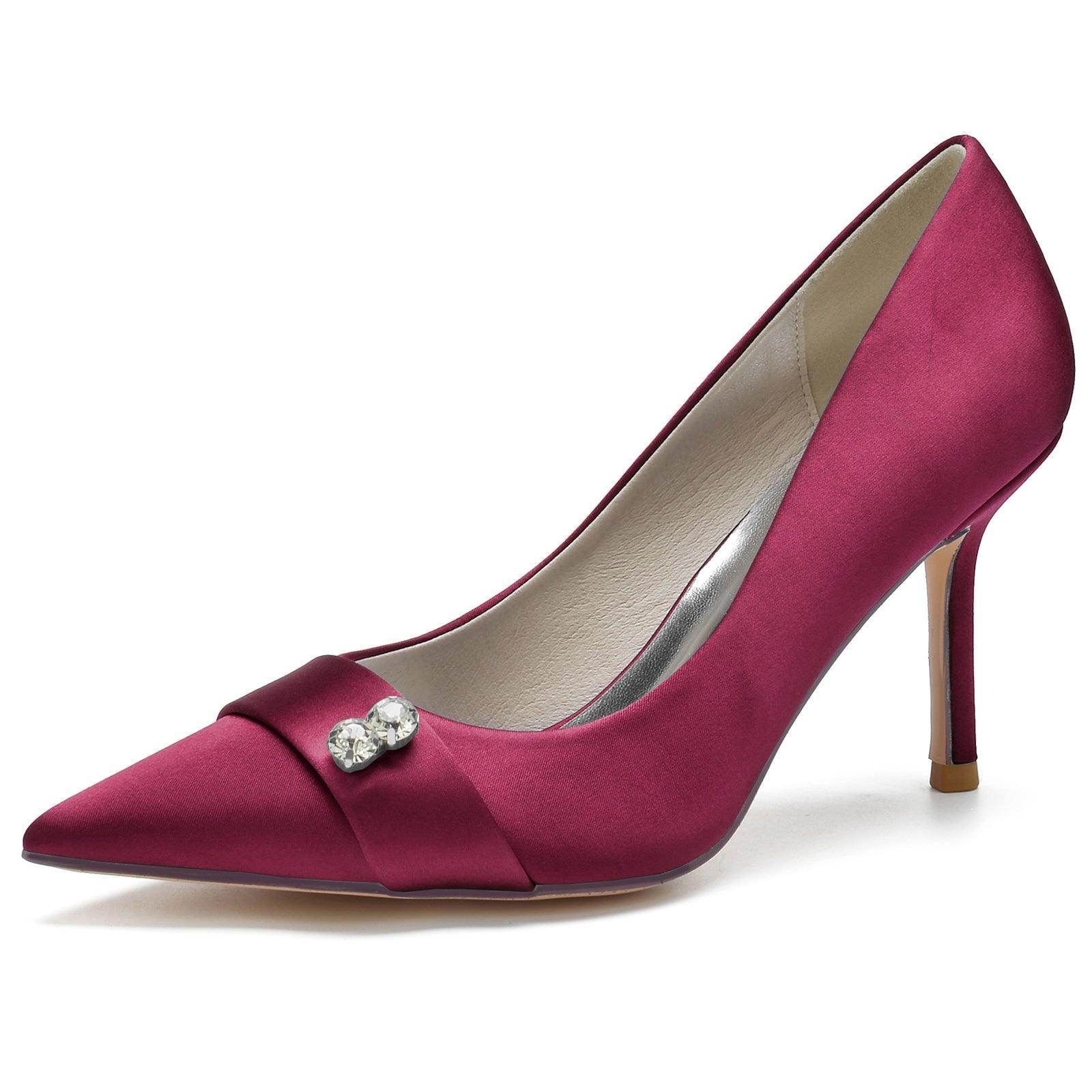 Stiletto Heel 8.5cm Silk-Like Shoes CK0152