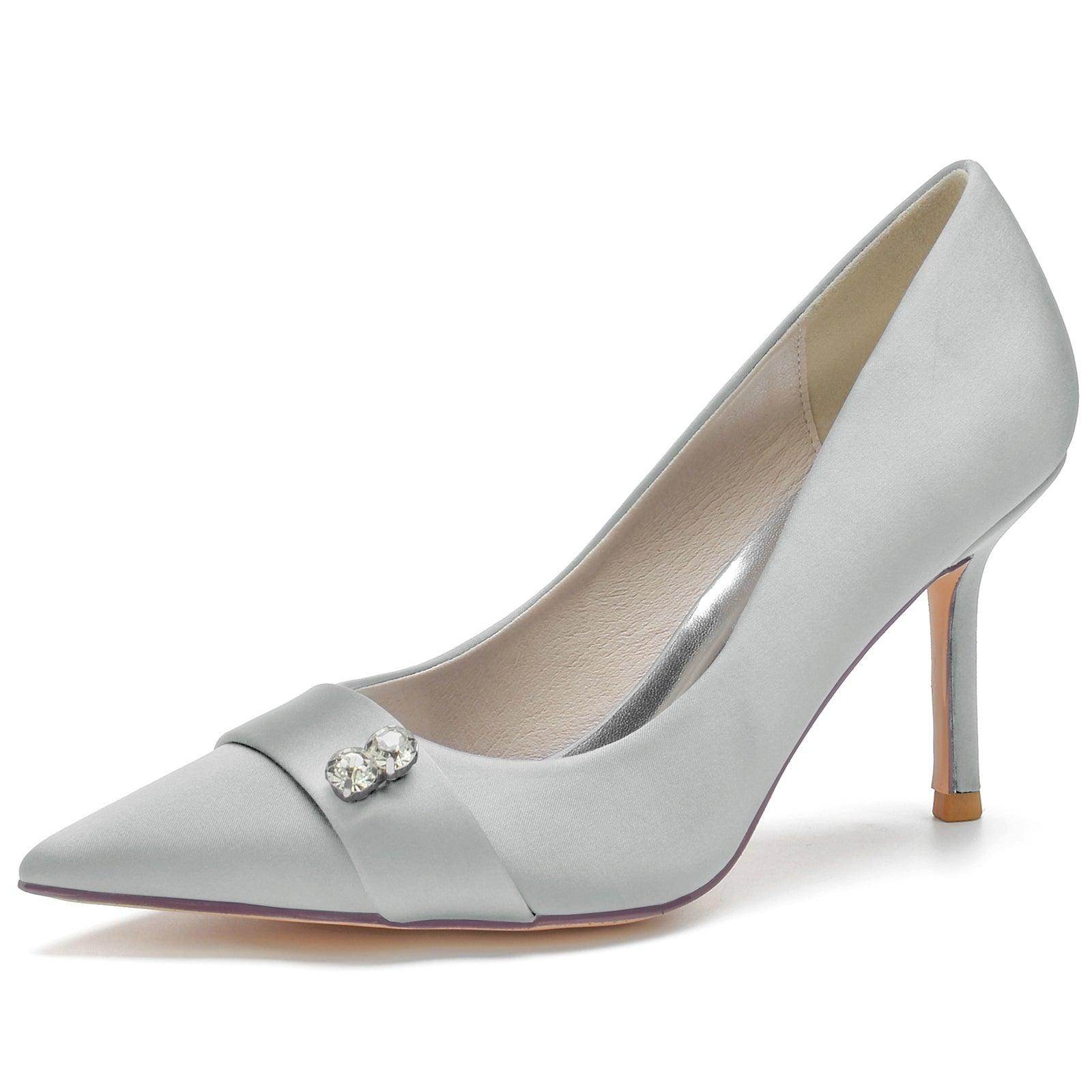Stiletto Heel 8.5cm Silk-Like Shoes CK0152