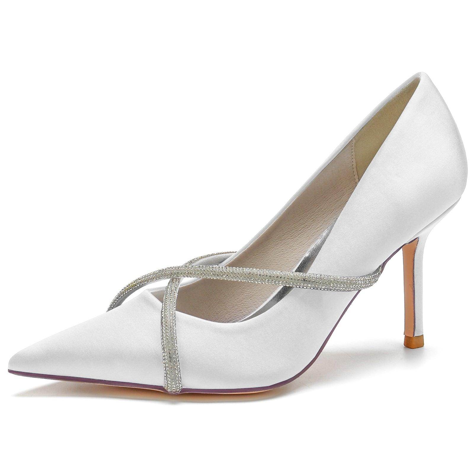 Stiletto Heel 8.5cm Silk-Like Shoes CK0154