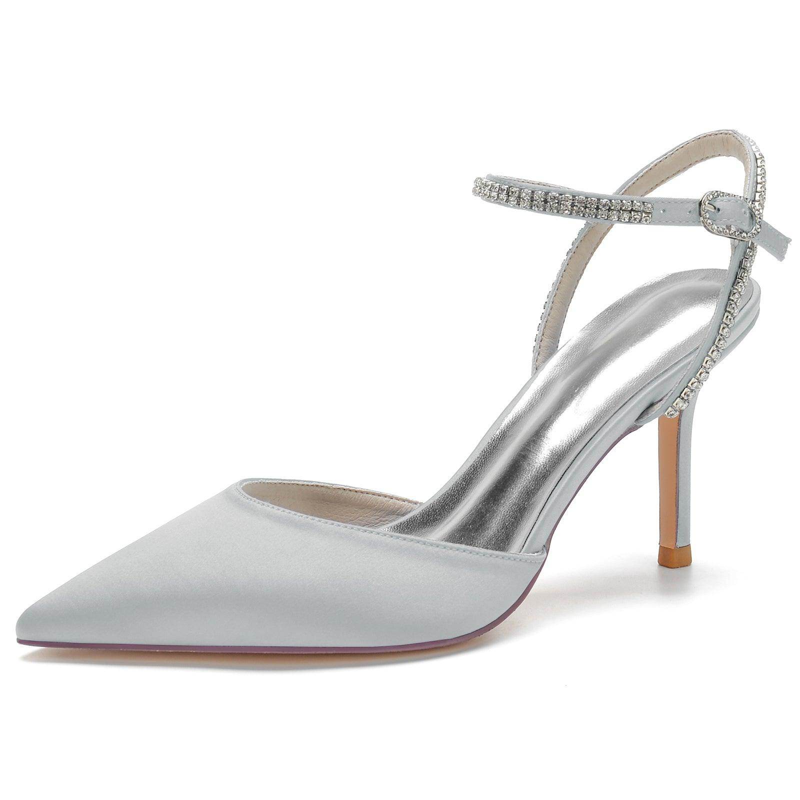Stiletto Heel 8.5cm Silk-Like Shoes CK0159