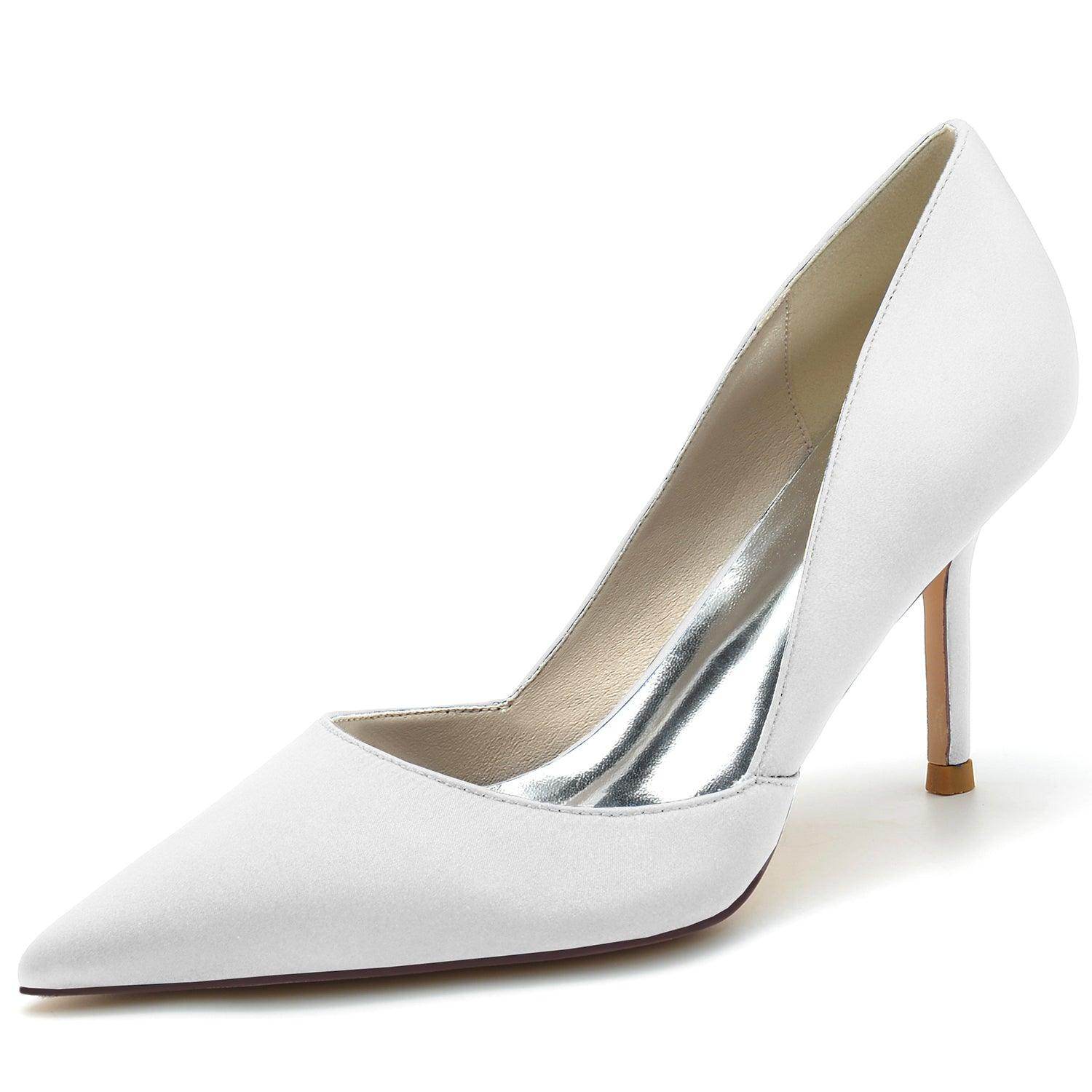 Stiletto Heel 8.5cm Silk-Like Shoes CK0160