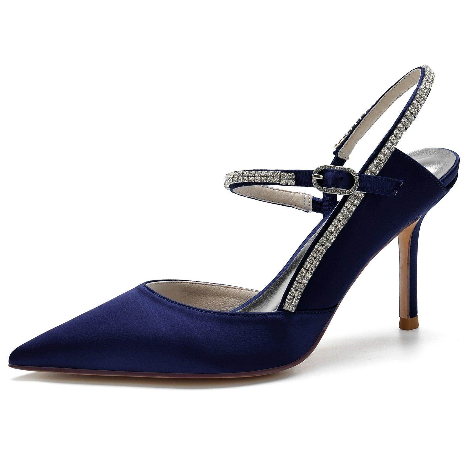 Stiletto Heel 8.5cm Silk-Like Shoes CK0161