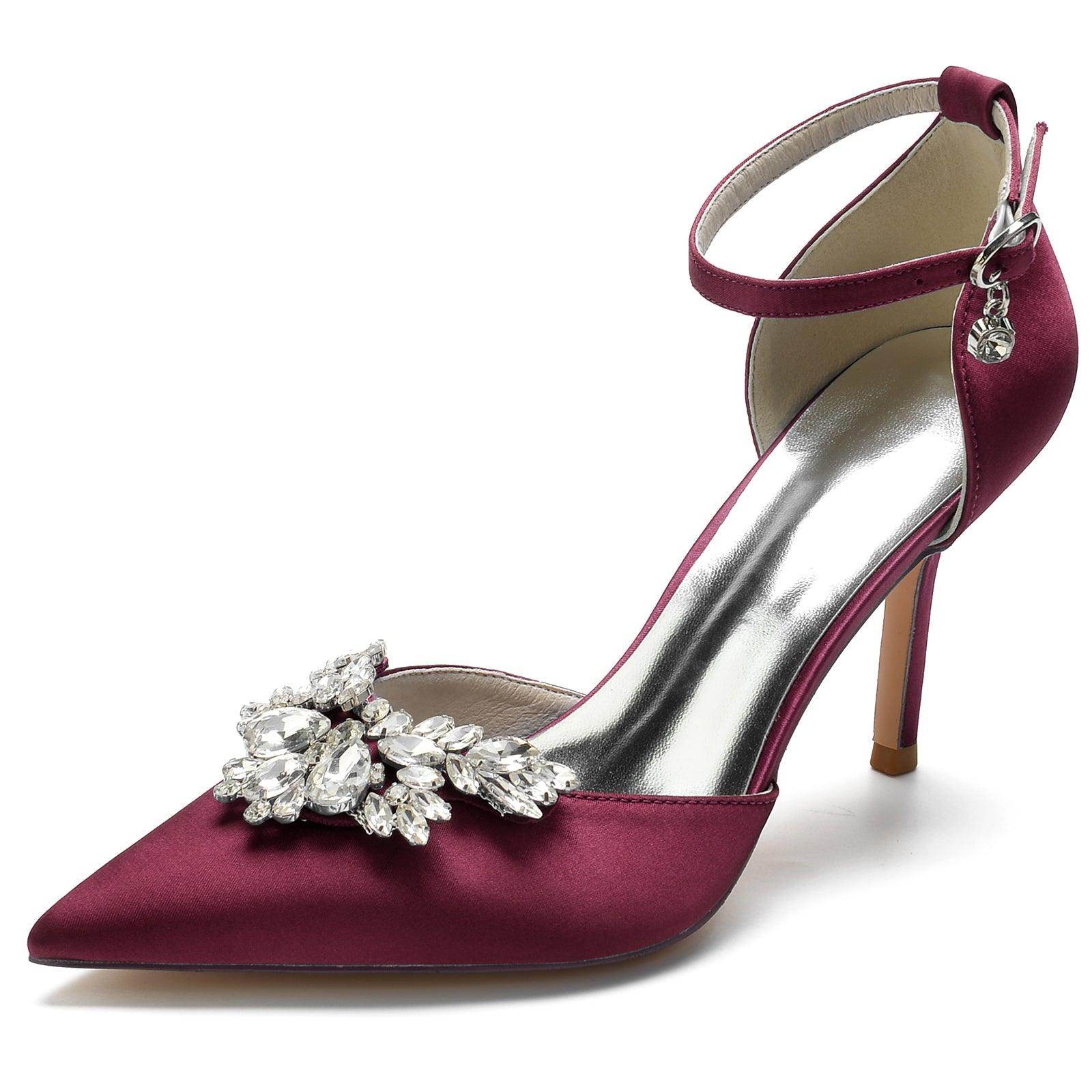 Stiletto Heel 8.5cm Silk-Like Shoes CK0164