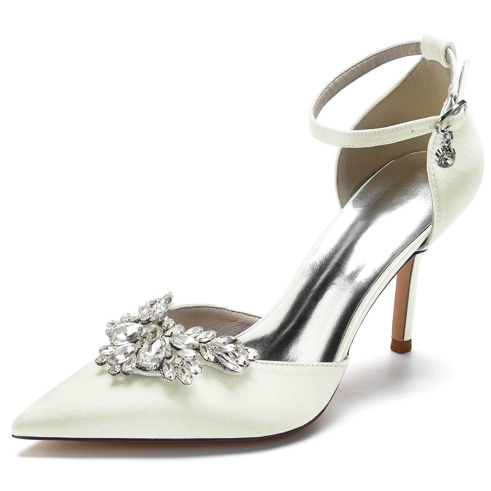 Stiletto Heel 8.5cm Silk-Like Shoes CK0164
