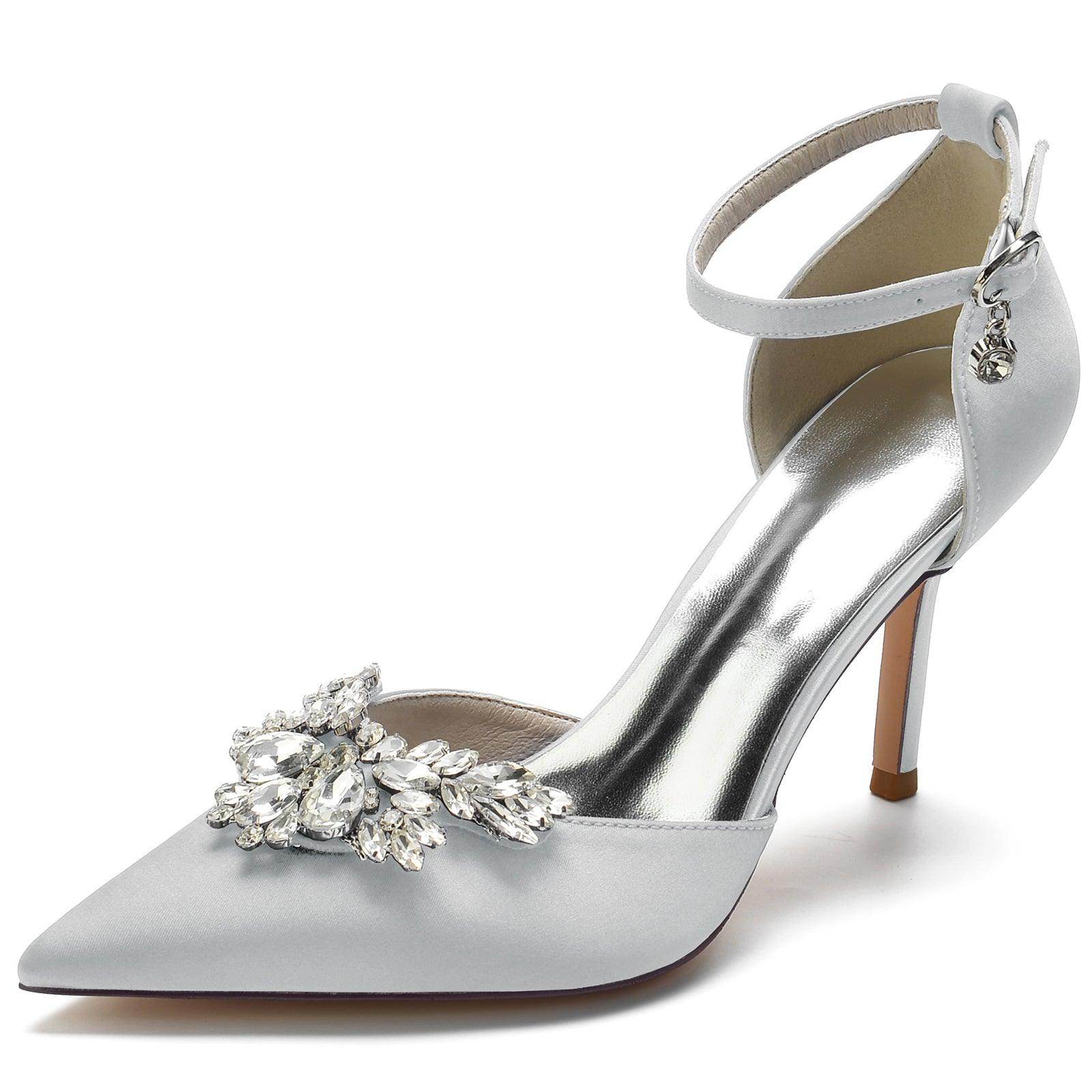 Stiletto Heel 8.5cm Silk-Like Shoes CK0164