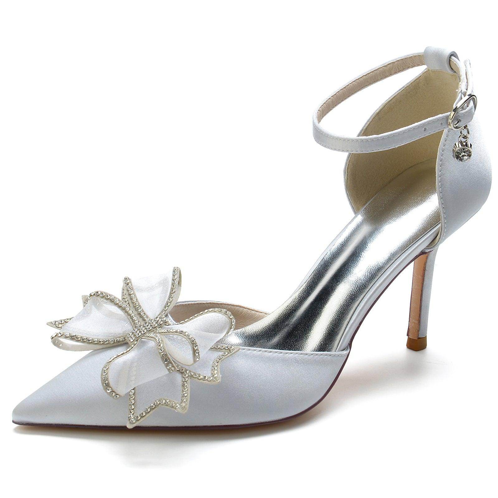 Stiletto Heel 8.5cm Silk-Like Shoes CK0170