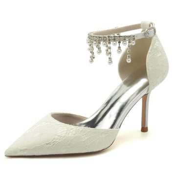 Stiletto Heel 8.5cm Lace Shoes CK0175