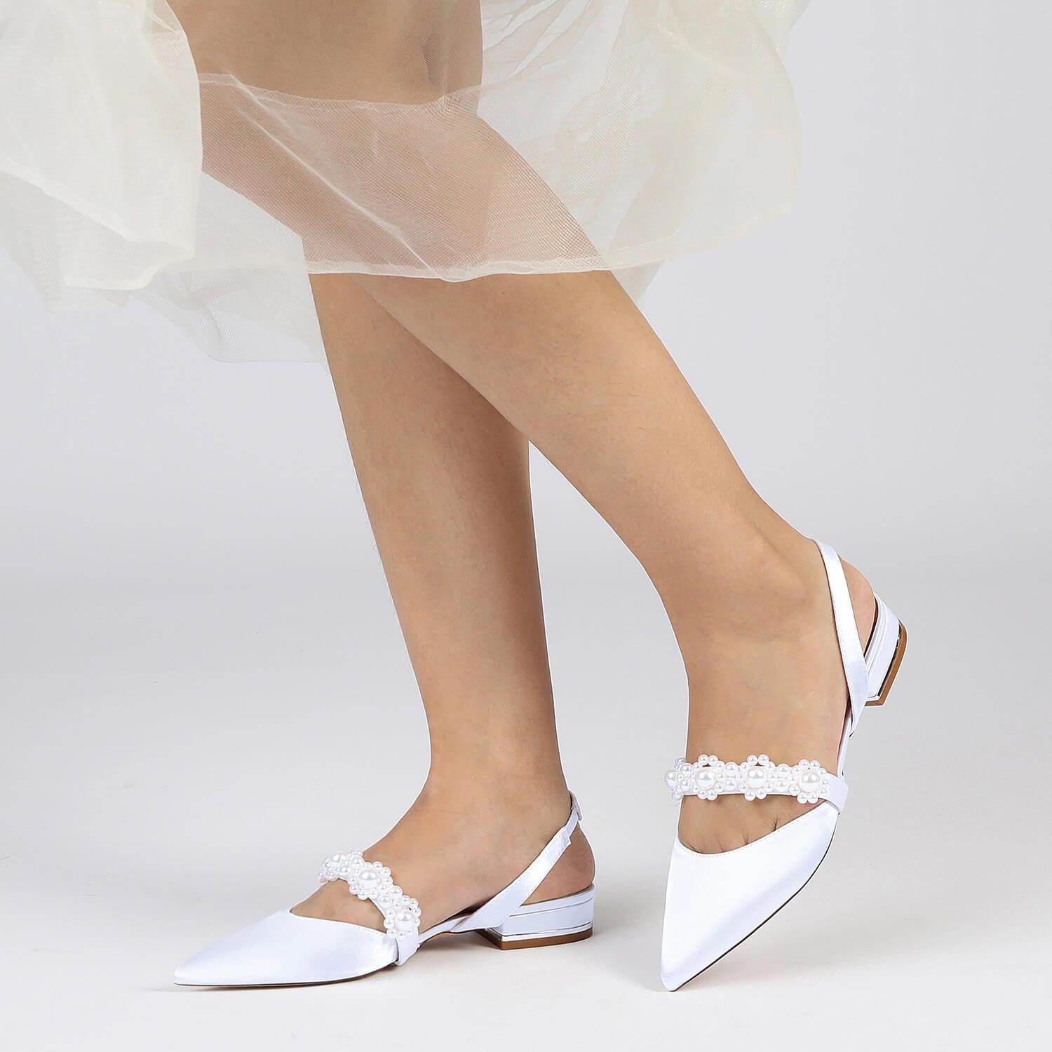 Flat Heel 2.5cm Silk-Like Shoes CK0271